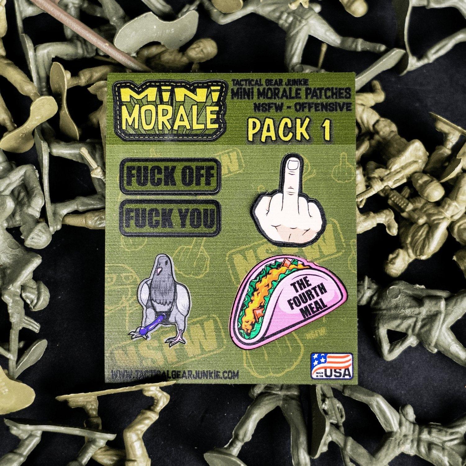 Tactical Gear Junkie Patches Mini Morale - NSFW Offensive Patch Pack 1