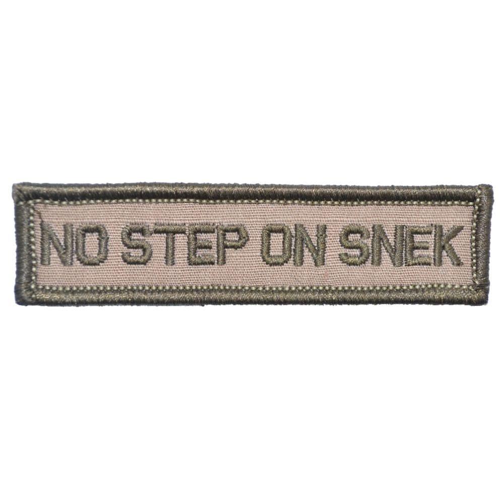 Tactical Gear Junkie Patches Coyote Brown No Step On Snek - 1x3.75 Patch