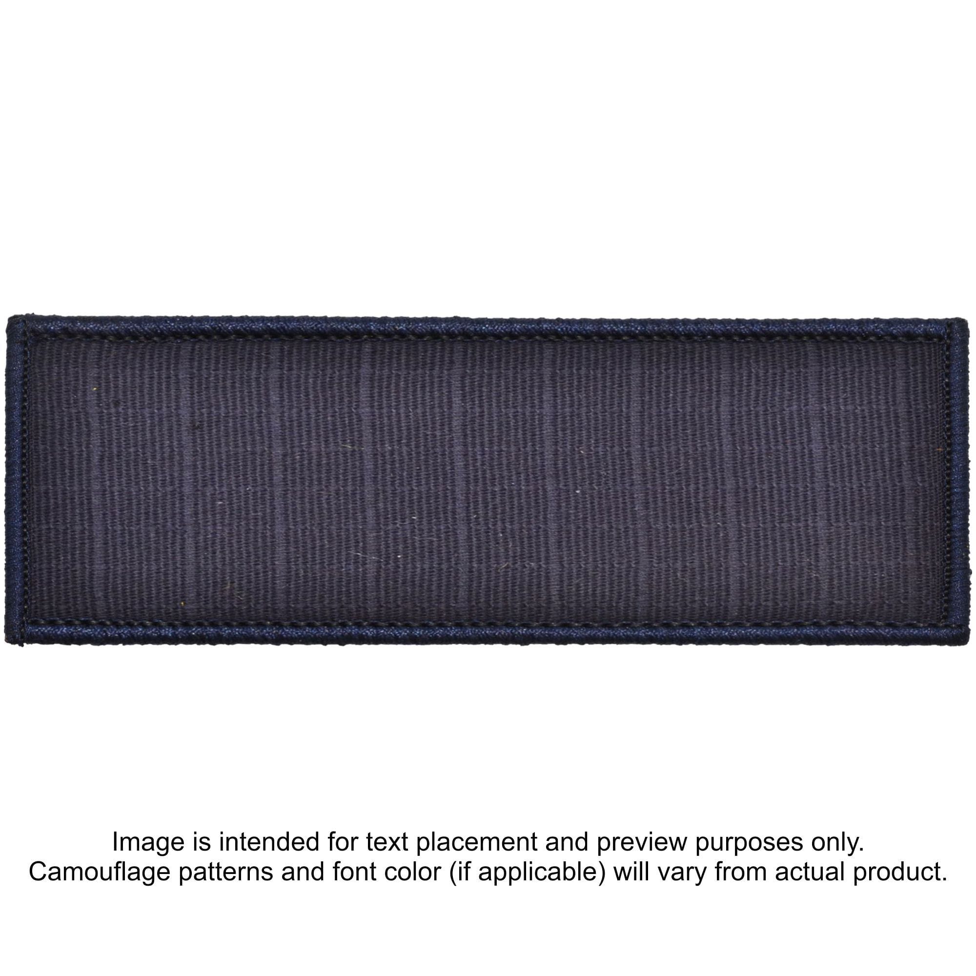 Tactical Gear Junkie Patches Navy Blue Custom Plate Carrier Text Patch - 4x11