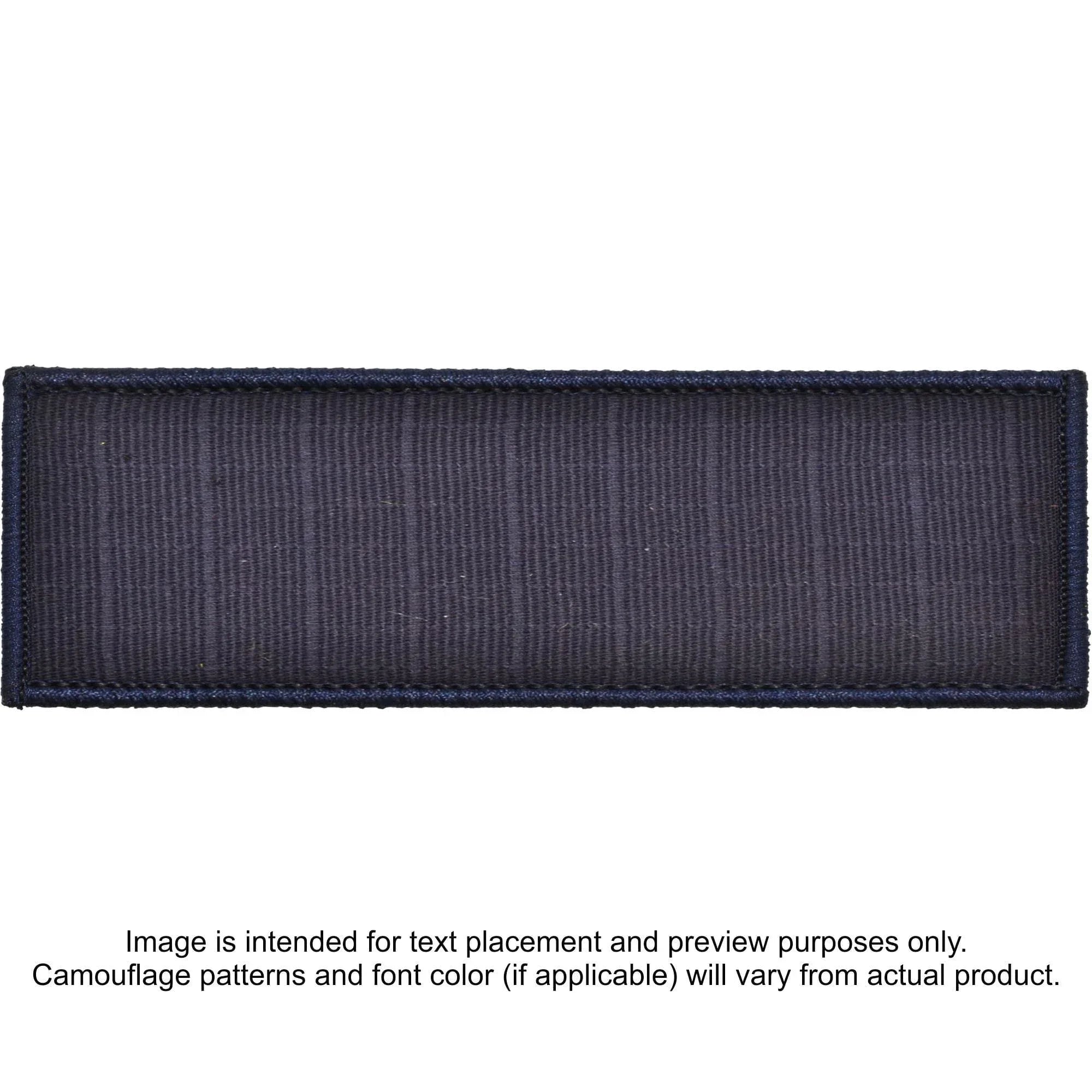 Tactical Gear Junkie Patches Navy Blue Custom Plate Carrier Text Patch - 4x12