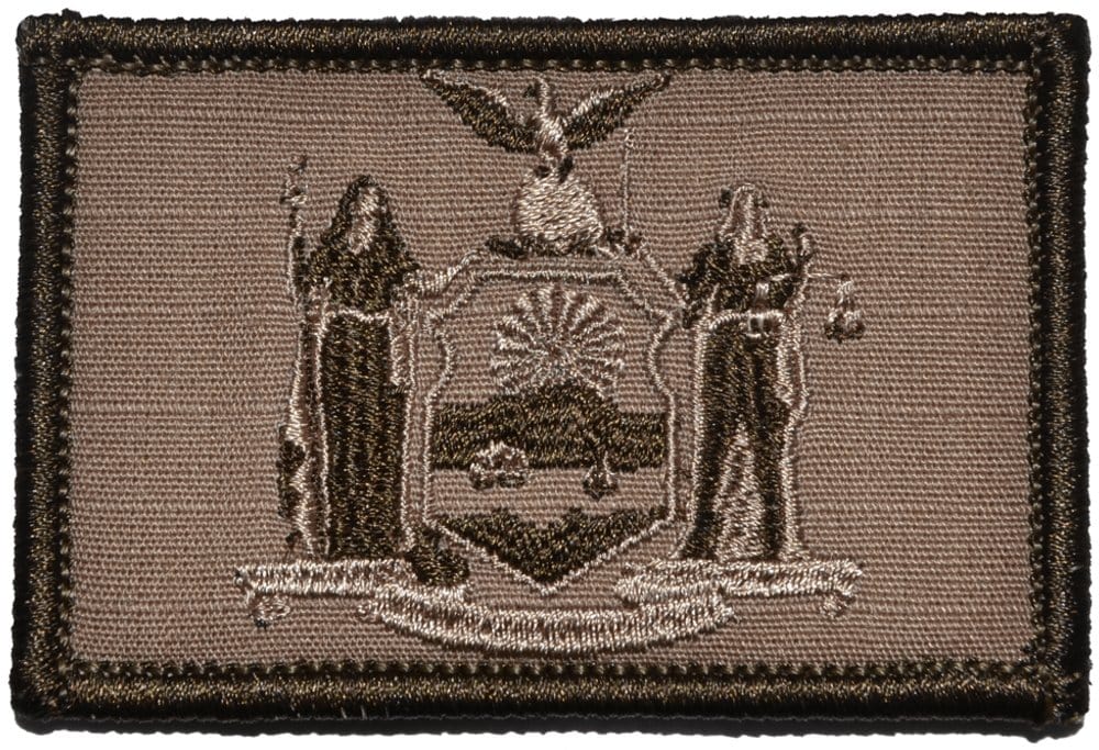 Tactical Gear Junkie Patches Coyote Brown New York State Flag - 2x3 Patch