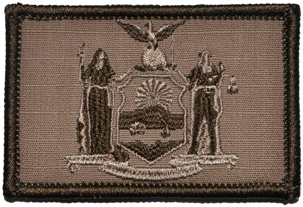 Tactical Gear Junkie Patches Coyote Brown New York State Flag - 2x3 Patch