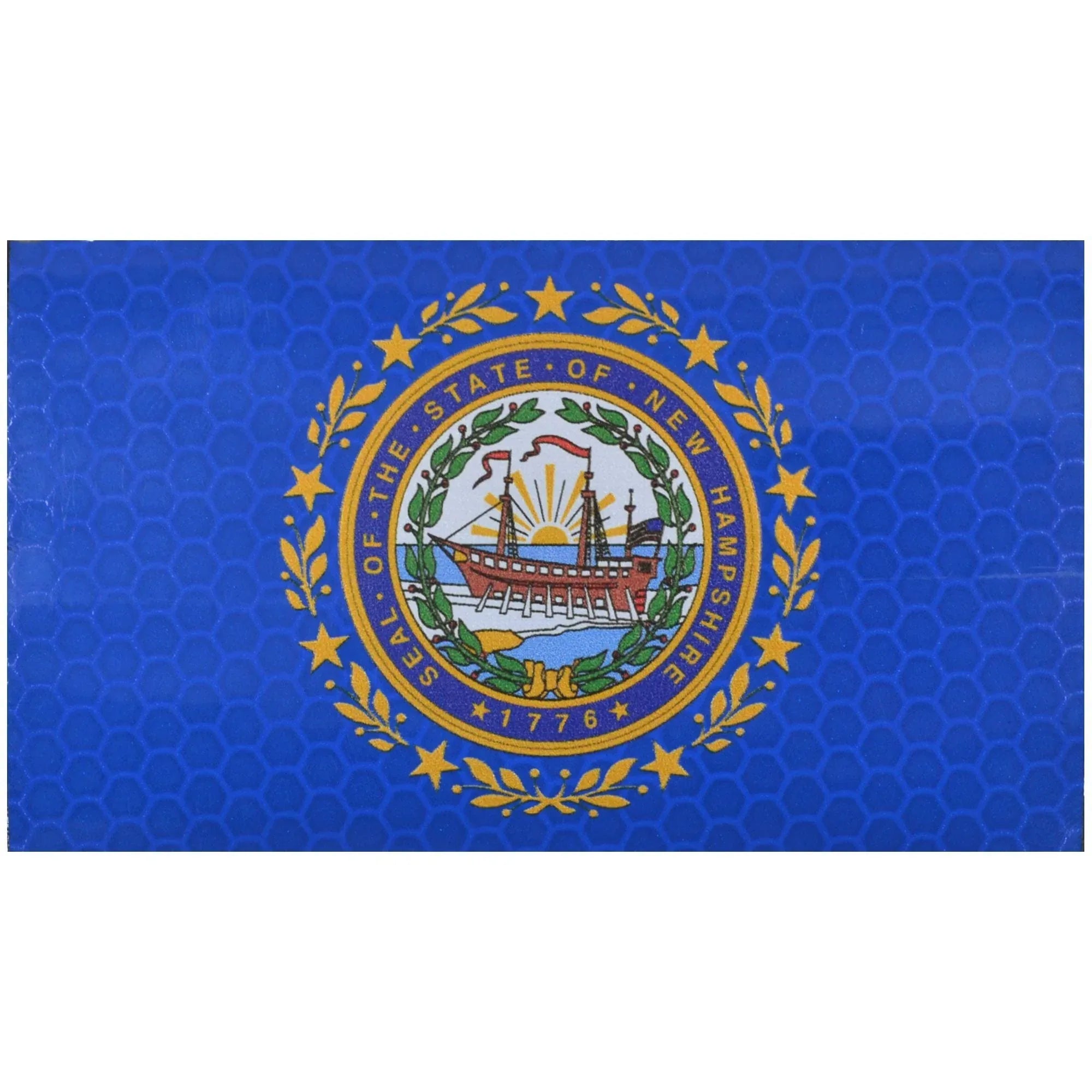 Tactical Gear Junkie Patches Reflective New Hampshire State Flag - 2x3.5 Patch