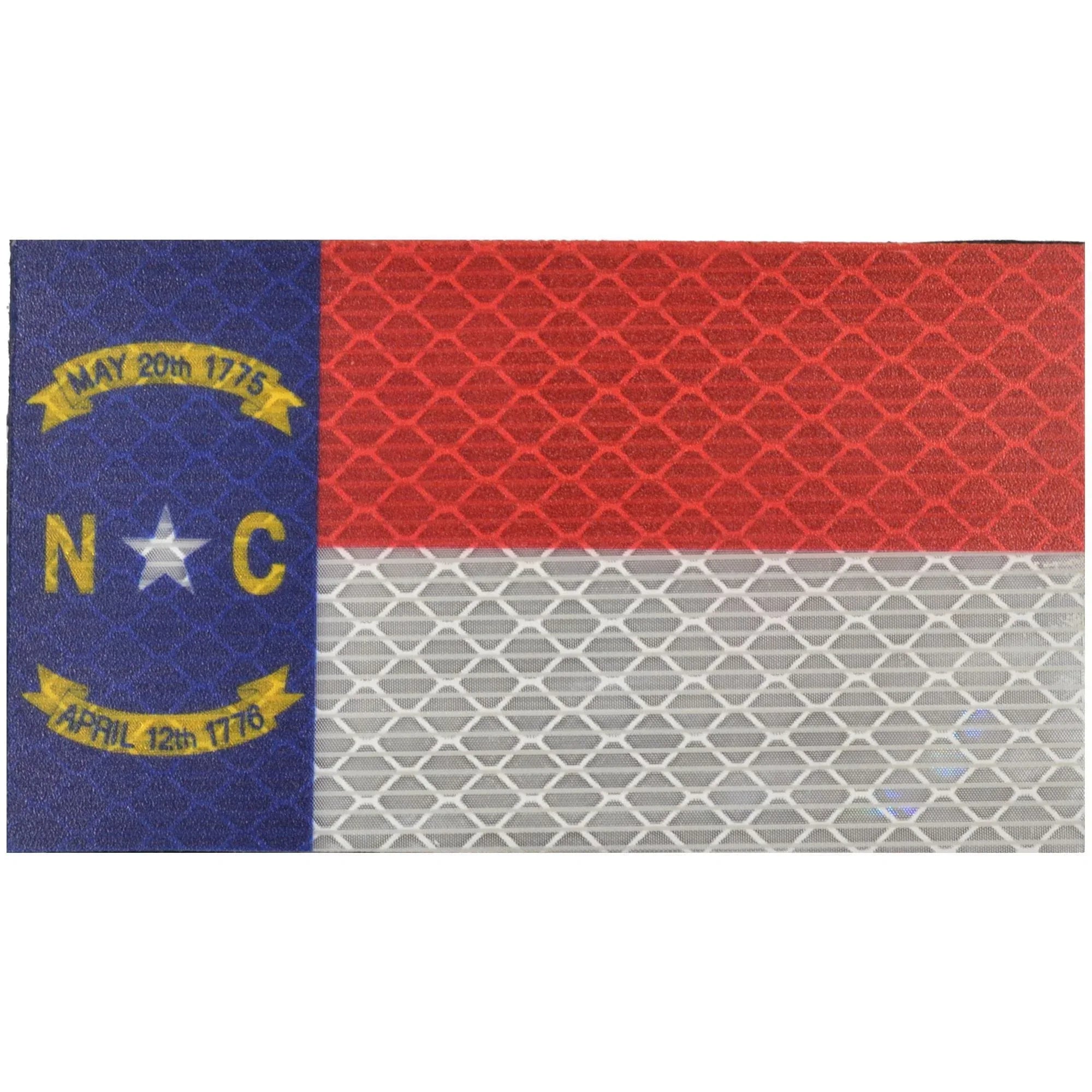 Tactical Gear Junkie Patches Reflective North Carolina State Flag - 2x3.5 Patch