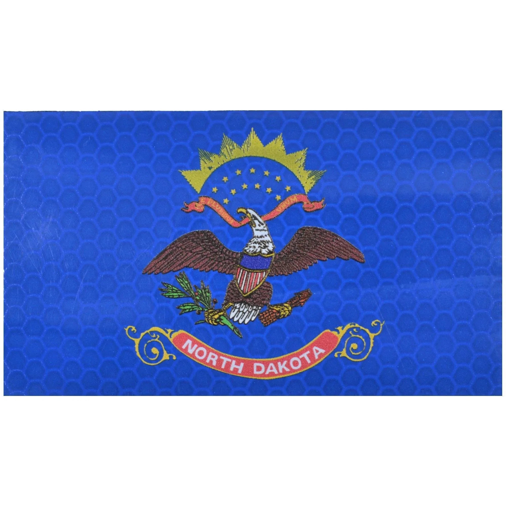 Tactical Gear Junkie Patches Reflective North Dakota State Flag - 2x3.5 Patch