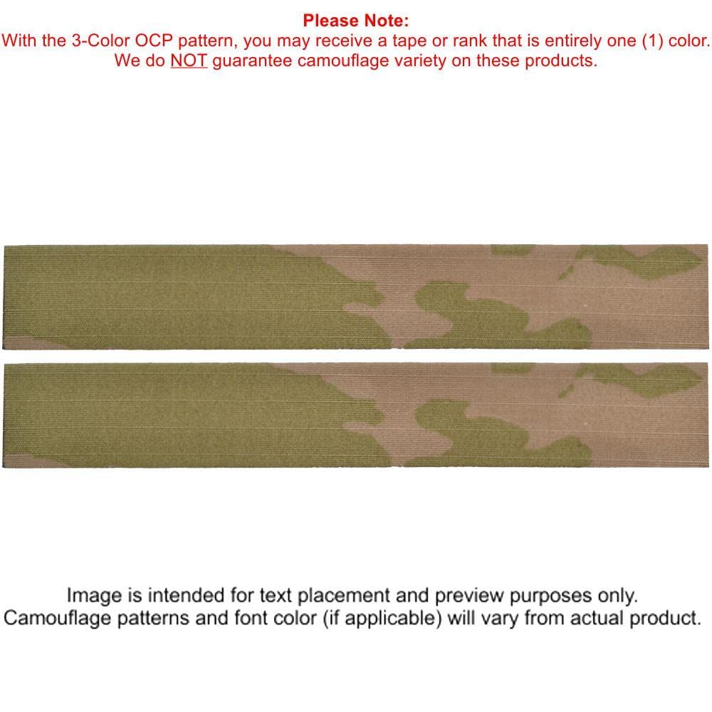 Tactical Gear Junkie Name Tapes Spice Brown 2 Piece Custom Air Force Name Tape Set - SEW ON - 3-Color OCP