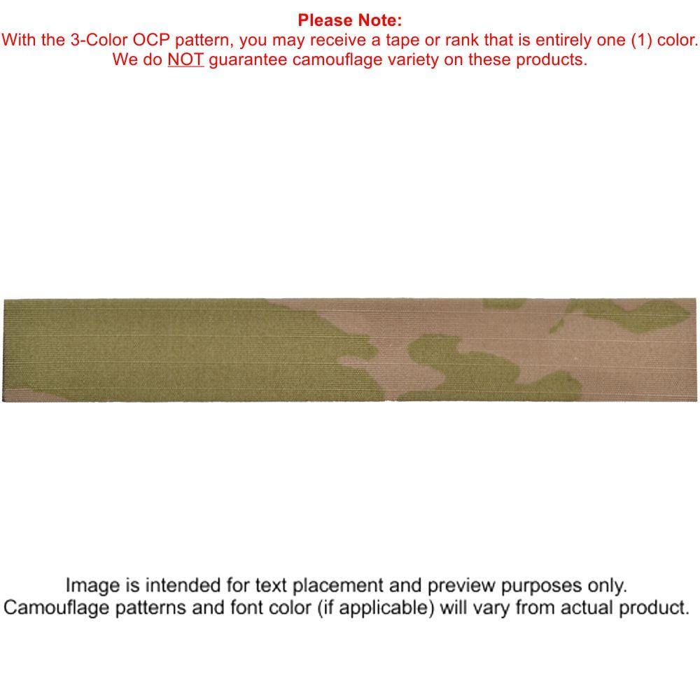Tactical Gear Junkie Name Tapes Black Single Custom Army Name Tape - SEW ON - 3-Color OCP