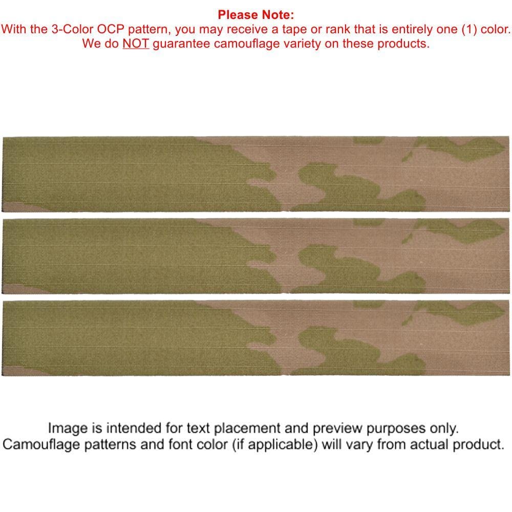 Tactical Gear Junkie Name Tapes Spice Brown 3 Piece Custom Air Force Name Tape Set - SEW ON - 3-Color OCP