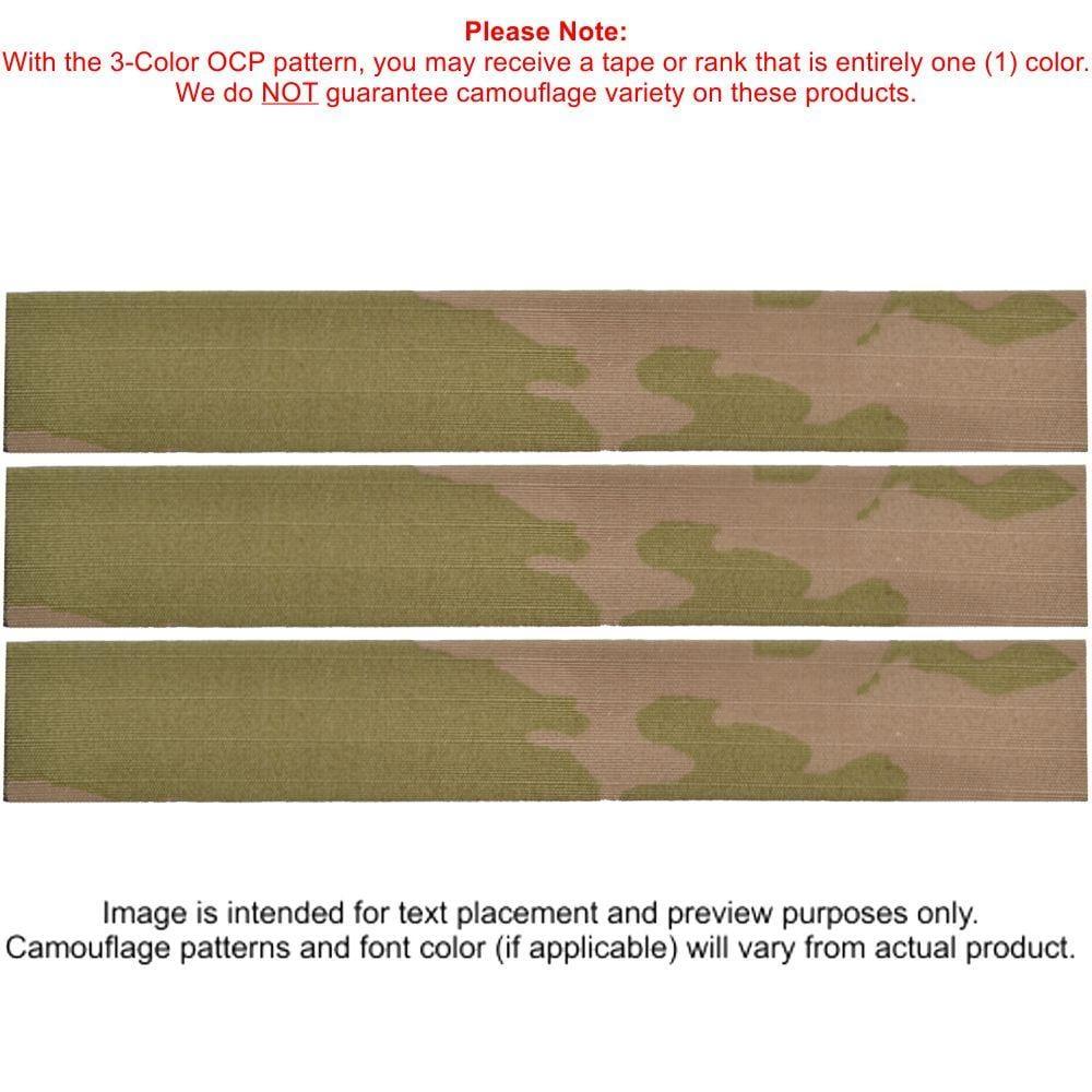 Tactical Gear Junkie Name Tapes Spice Brown 3 Piece Custom Air Force Name Tape Set - SEW ON - 3-Color OCP