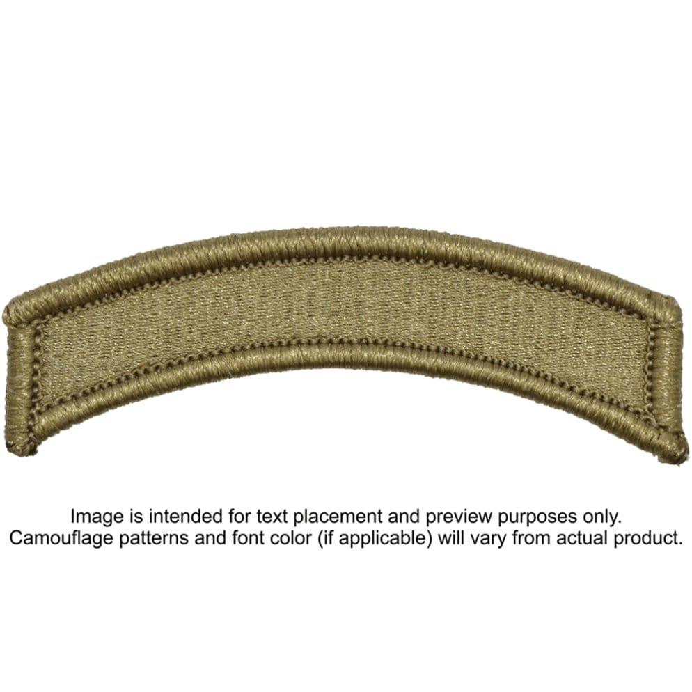 Tactical Gear Junkie Patches OCP/Black Fully Embroidered Custom Text Patch Fully Embroidered OCP/Black - Long Tab