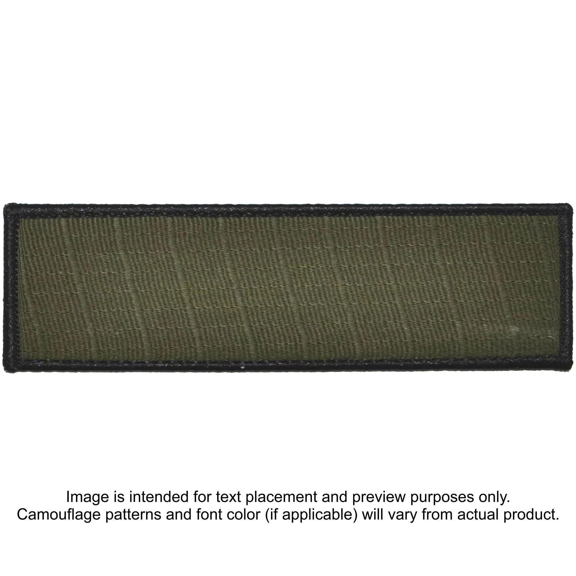 Tactical Gear Junkie Patches Olive Drab Custom Plate Carrier Text Patch - 3x10