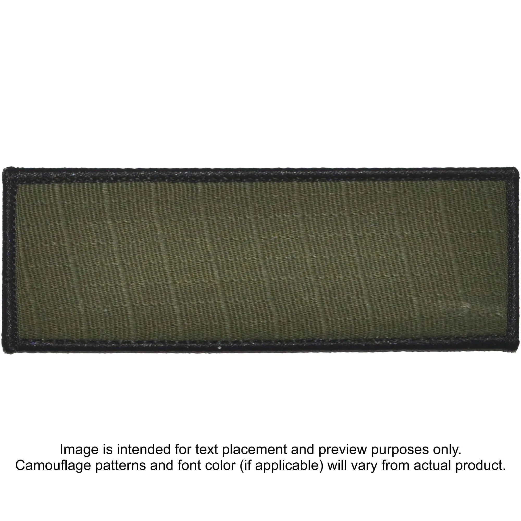 Tactical Gear Junkie Patches Olive Drab Custom Plate Carrier Text Patch - 4x11