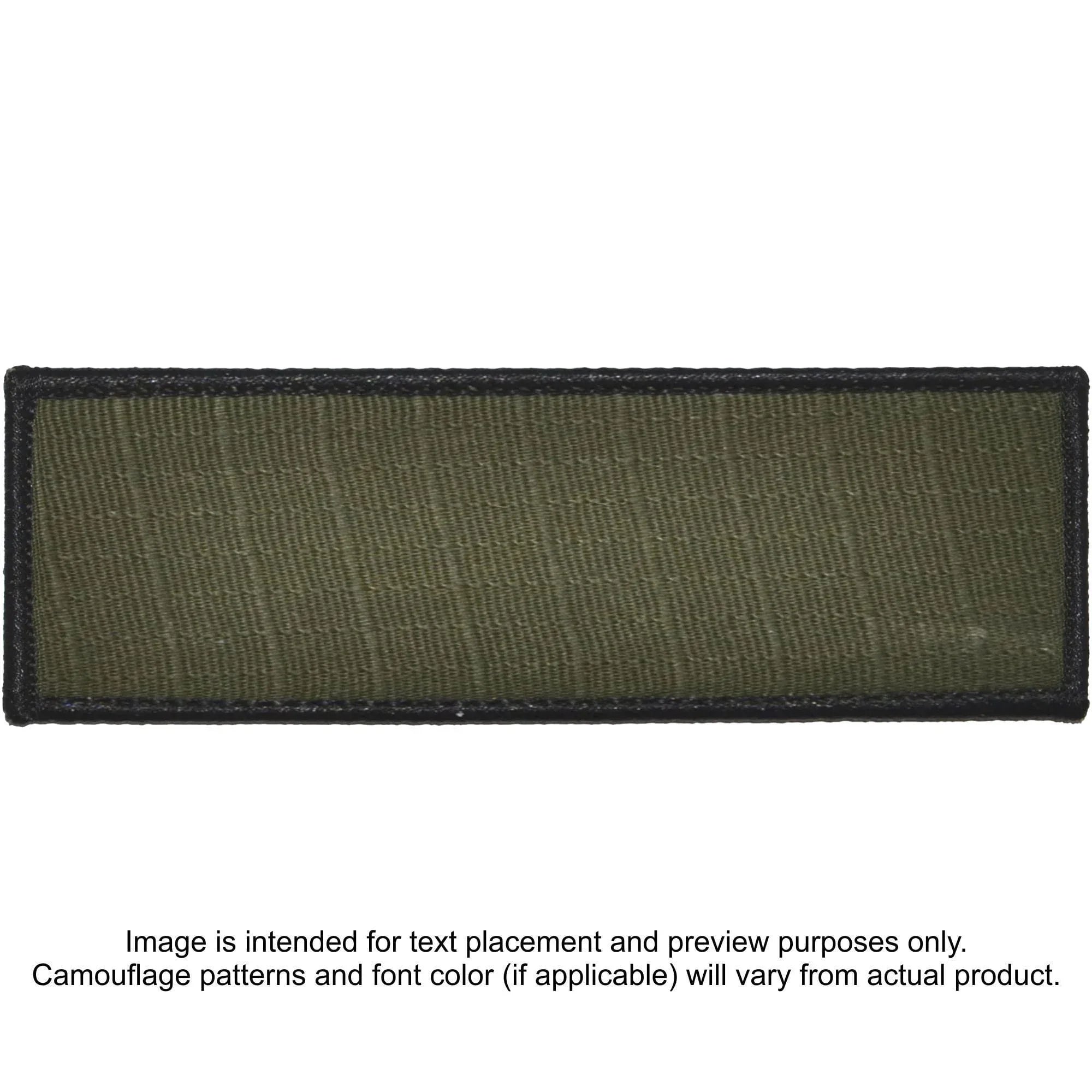 Tactical Gear Junkie Patches Olive Drab Custom Plate Carrier Text Patch - 2x6