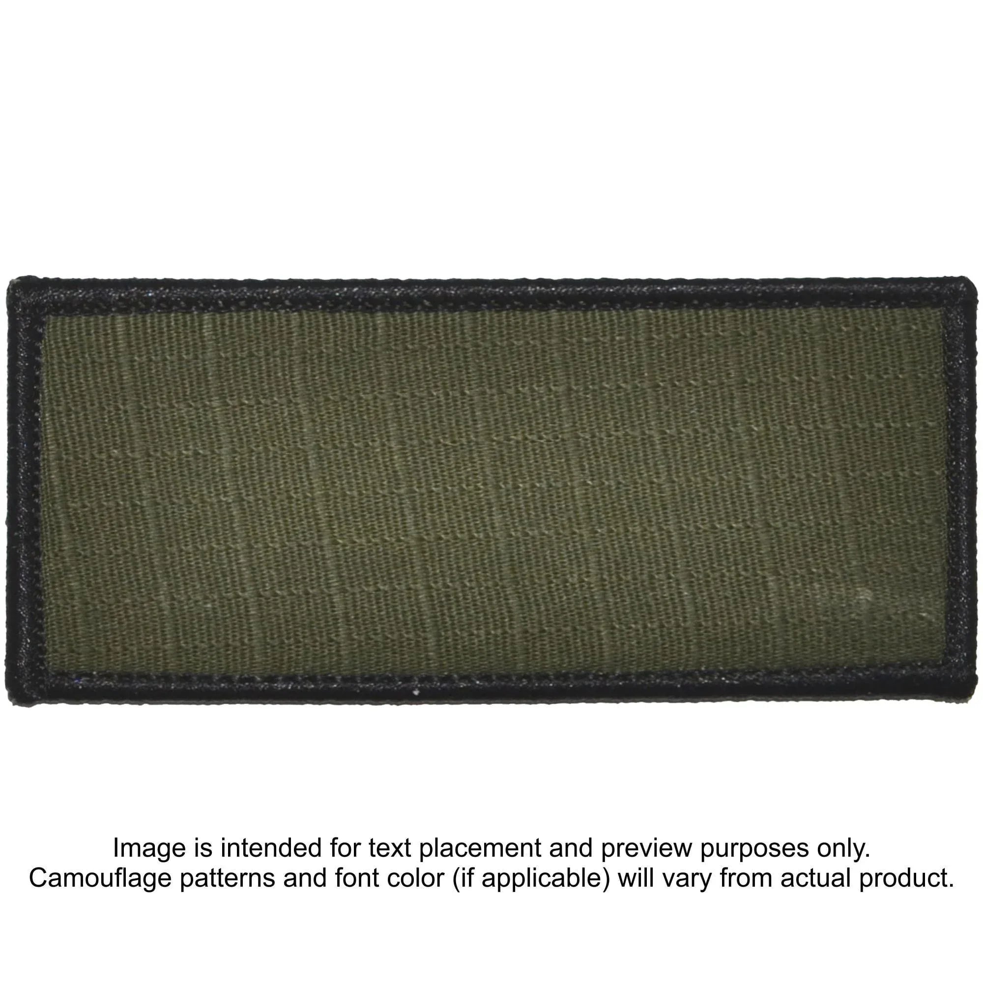 Tactical Gear Junkie Patches Olive Drab Custom Plate Carrier Text Patch - 4x9