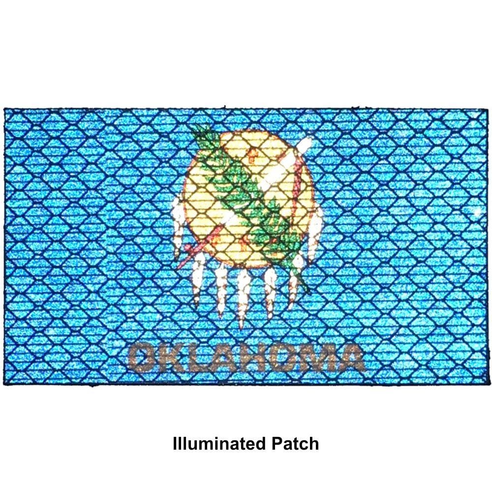 Tactical Gear Junkie Patches Reflective Oklahoma State Flag - 2x3.5 Patch
