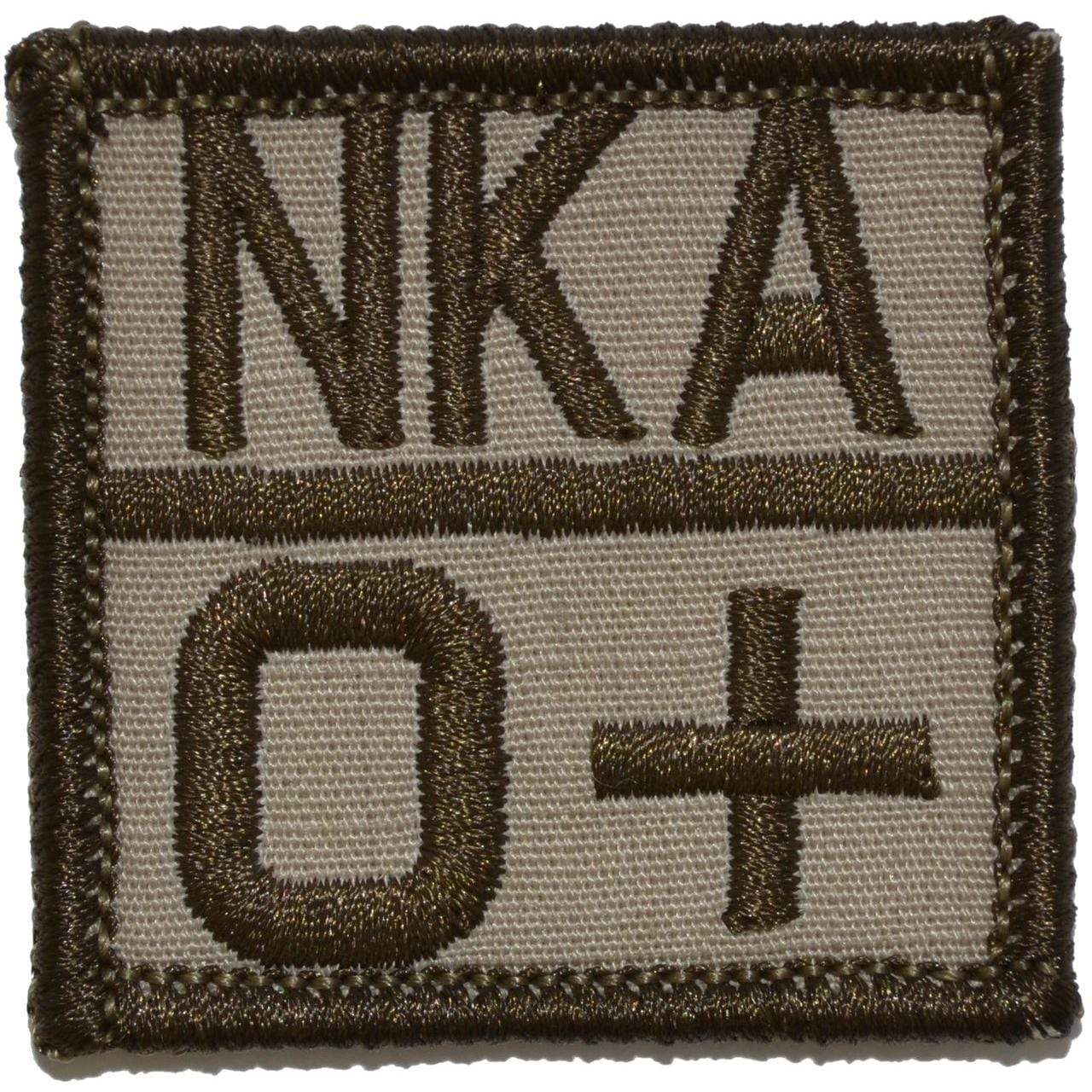 Tactical Gear Junkie Patches Blood Type and Allergy - 2x2 Patch