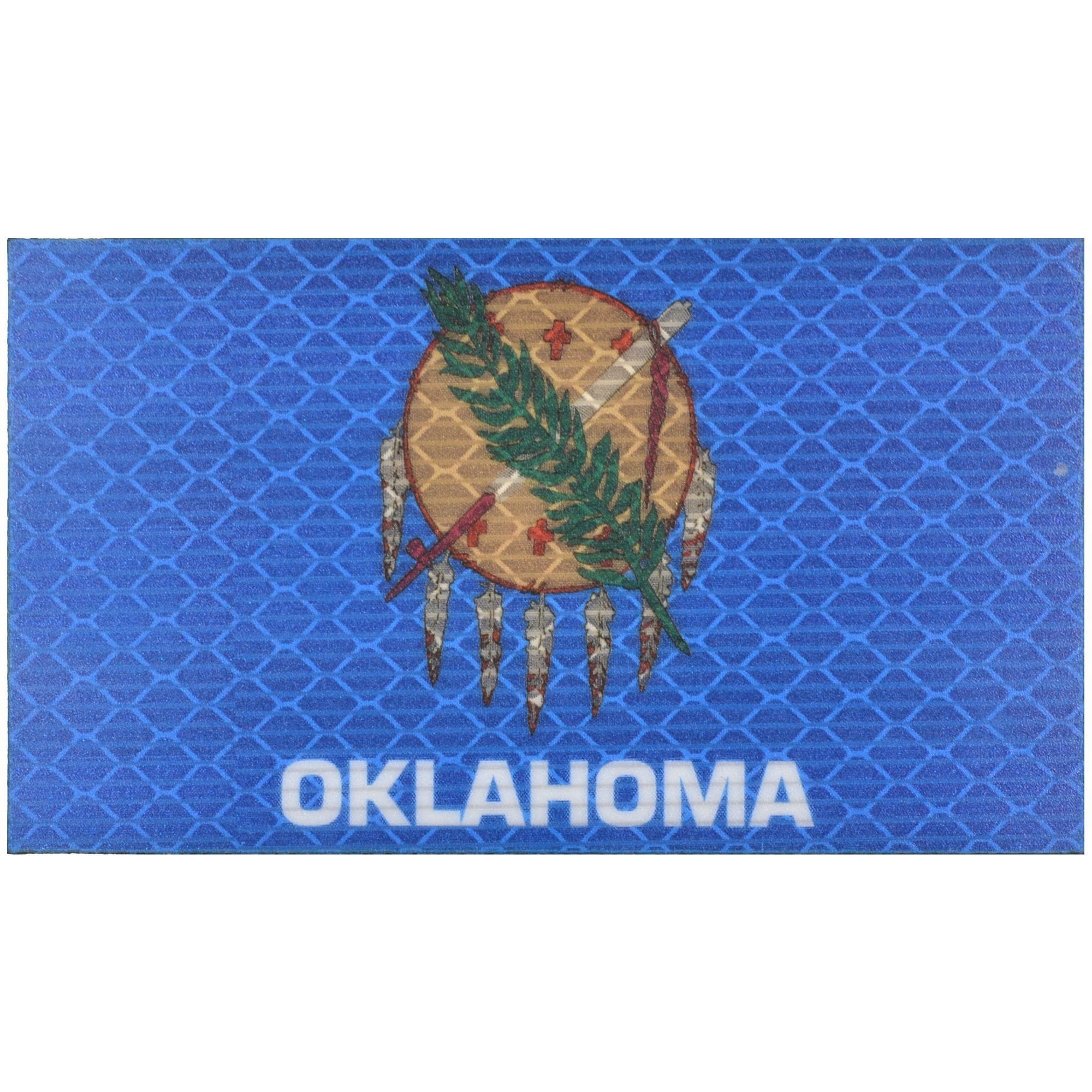Tactical Gear Junkie Patches Reflective Oklahoma State Flag - 2x3.5 Patch