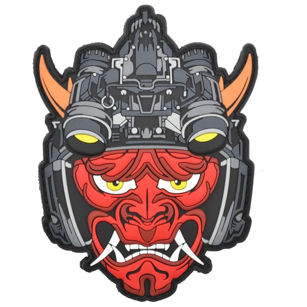 Tactical Gear Junkie Patches Tactical Oni Samurai with Night Vision Goggles PVC Patch - Unleash Fear and Strength