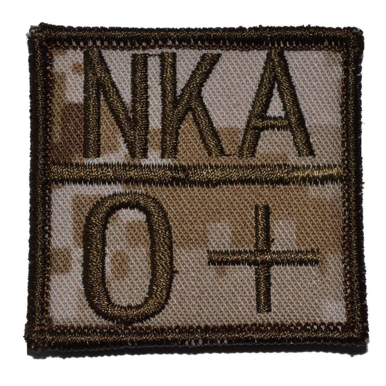 Tactical Gear Junkie Patches Blood Type and Allergy - 2x2 Patch