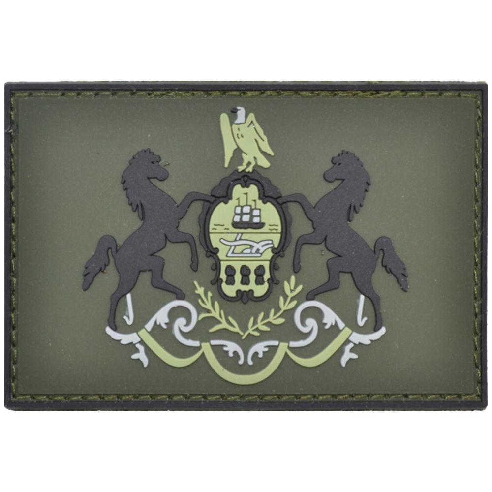 Tactical Gear Junkie Patches Olive Drab Pennsylvania Flag - 2x3 PVC Patch - Multiple Colors
