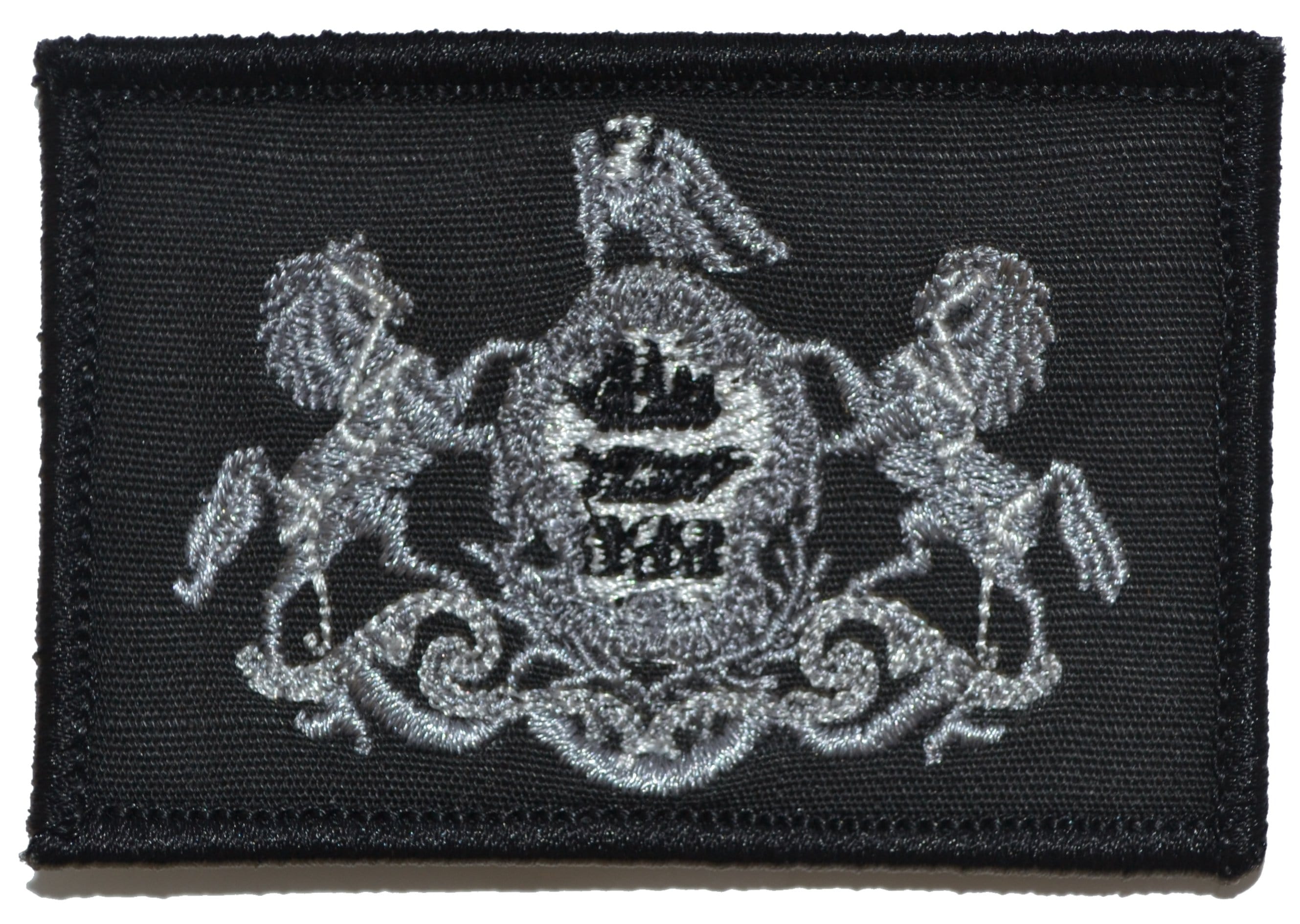 Tactical Gear Junkie Patches Black Pennsylvania State Flag - 2x3 Patch