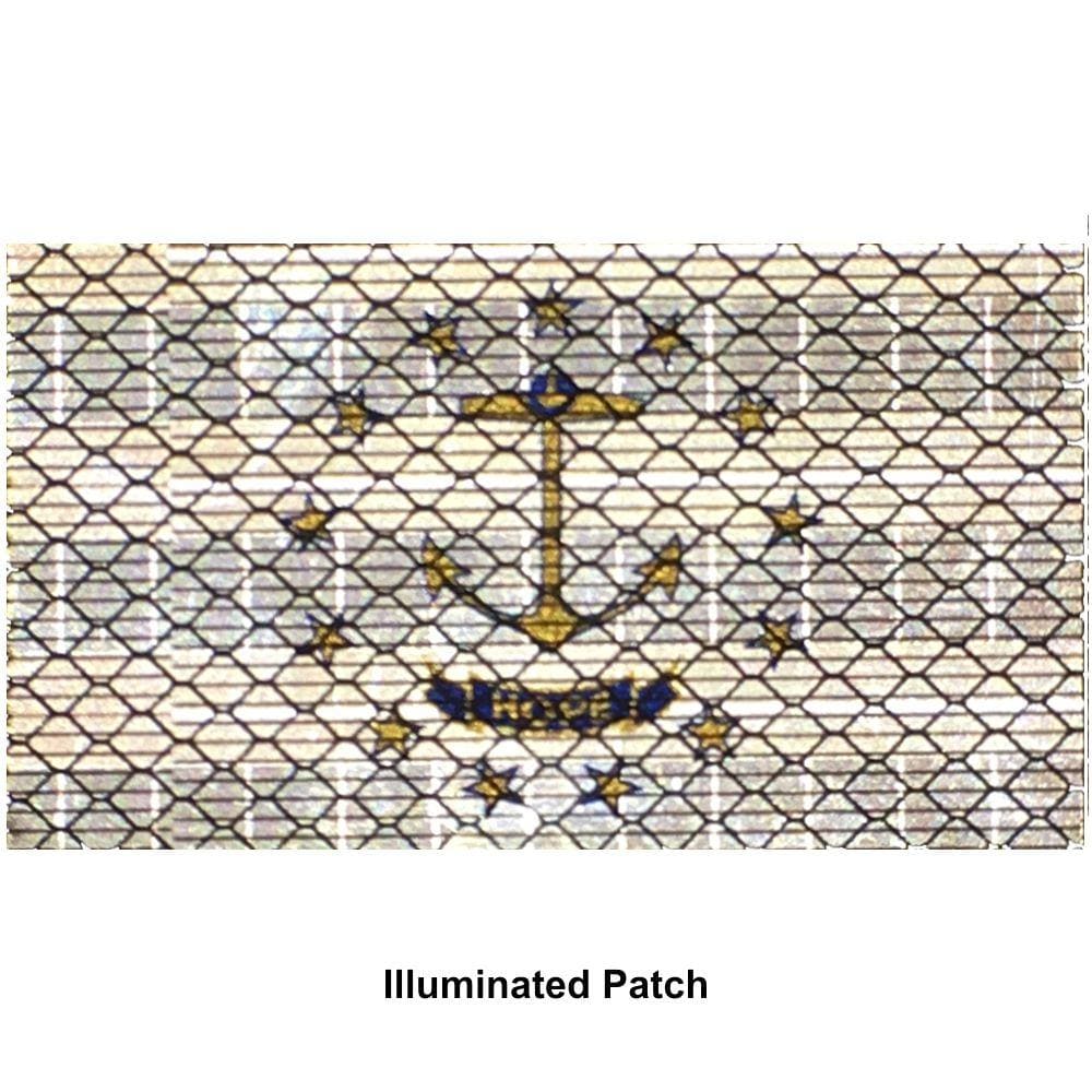 Tactical Gear Junkie Patches Reflective Rhode Island State Flag - 2x3.5 Patch
