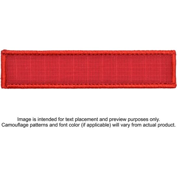 Tactical Gear Junkie Patches Red Custom Text Patch - 1x5
