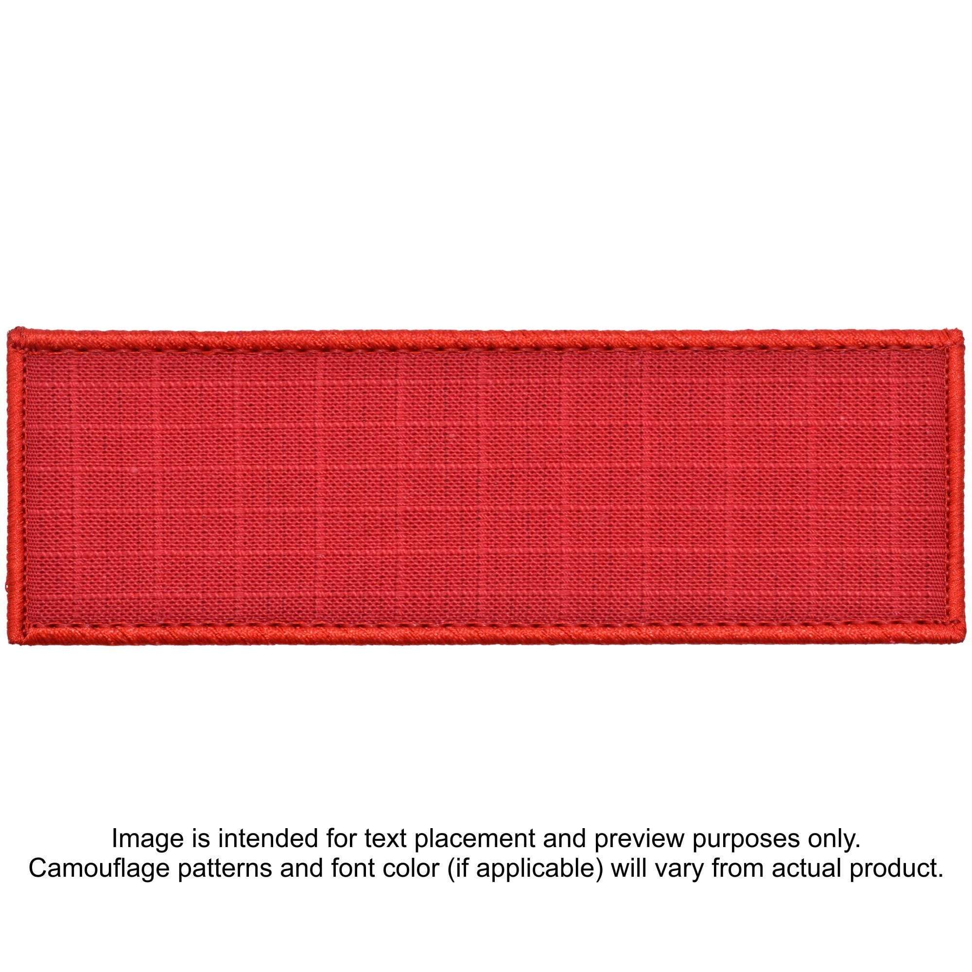 Tactical Gear Junkie Patches Red Custom Plate Carrier Text Patch - 2x6