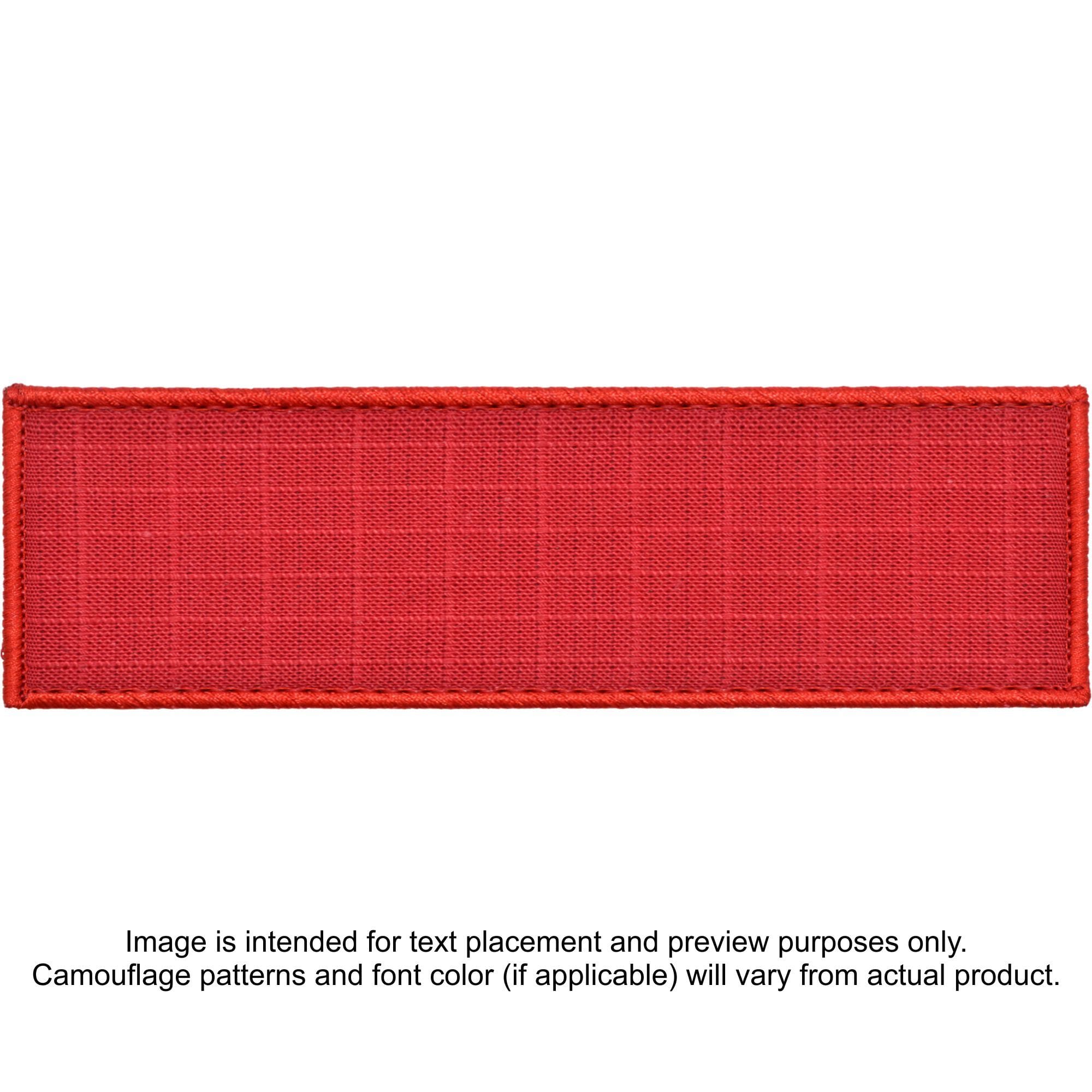 Tactical Gear Junkie Patches Red Custom Plate Carrier Text Patch - 3x10