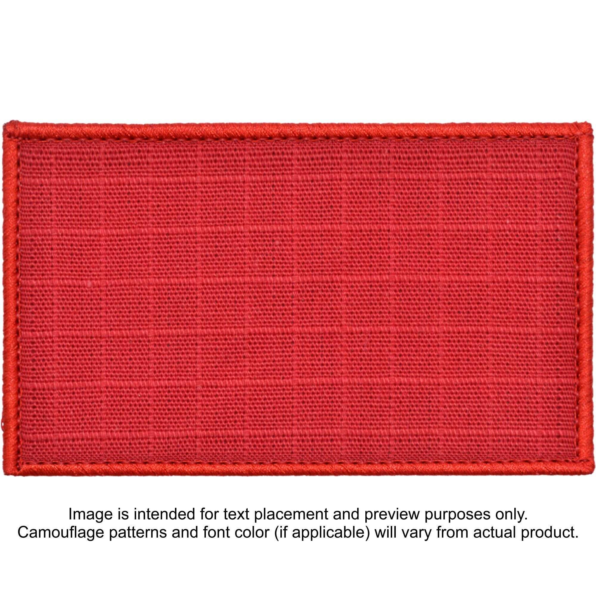 Tactical Gear Junkie Patches Red Custom Plate Carrier Text Patch - 3x5