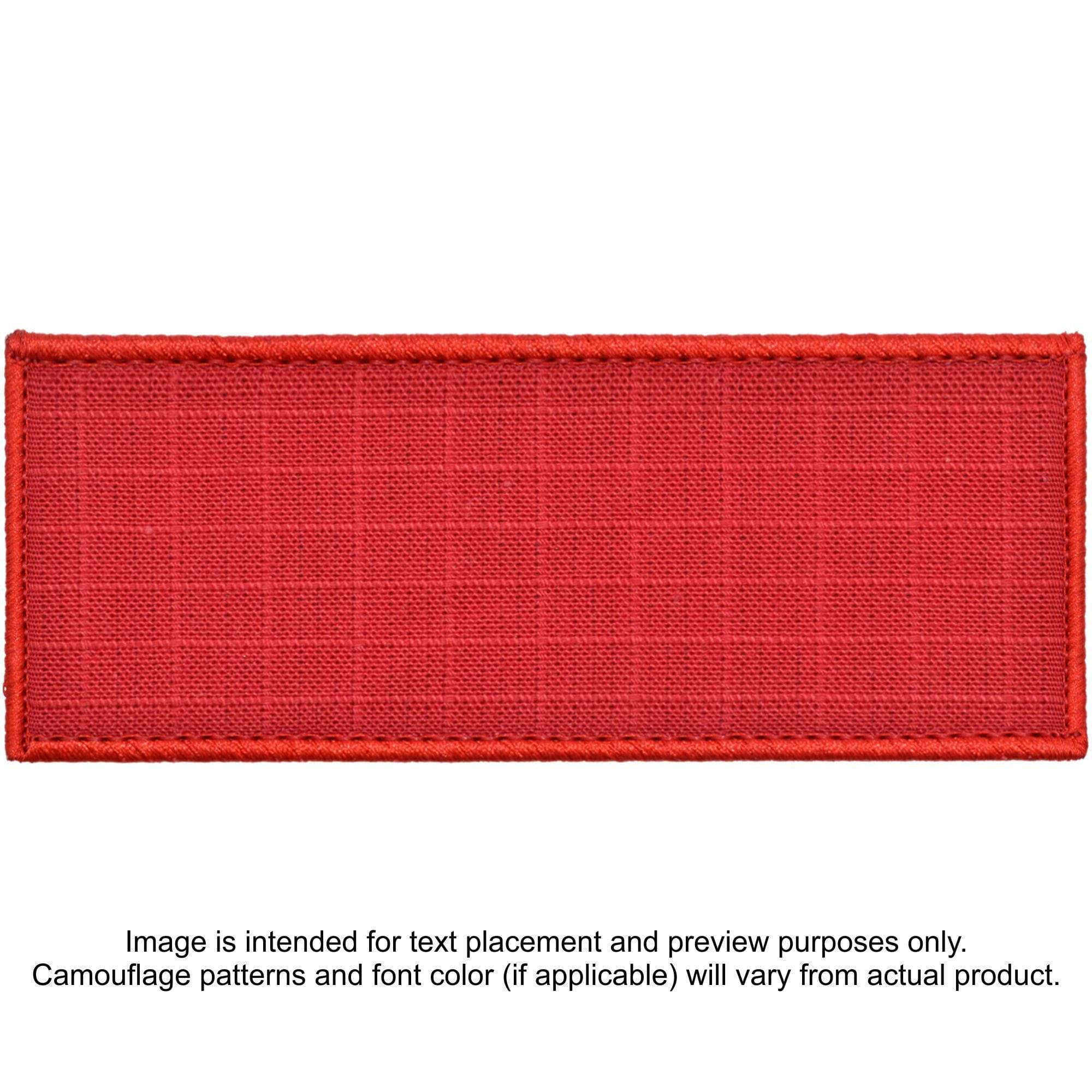 Tactical Gear Junkie Patches Red Custom Plate Carrier Text Patch - 4x10