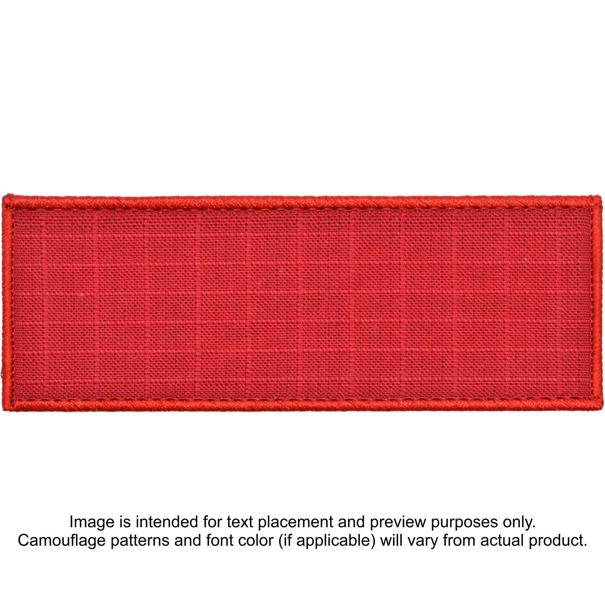 Tactical Gear Junkie Patches Red Custom Plate Carrier Text Patch - 4x11