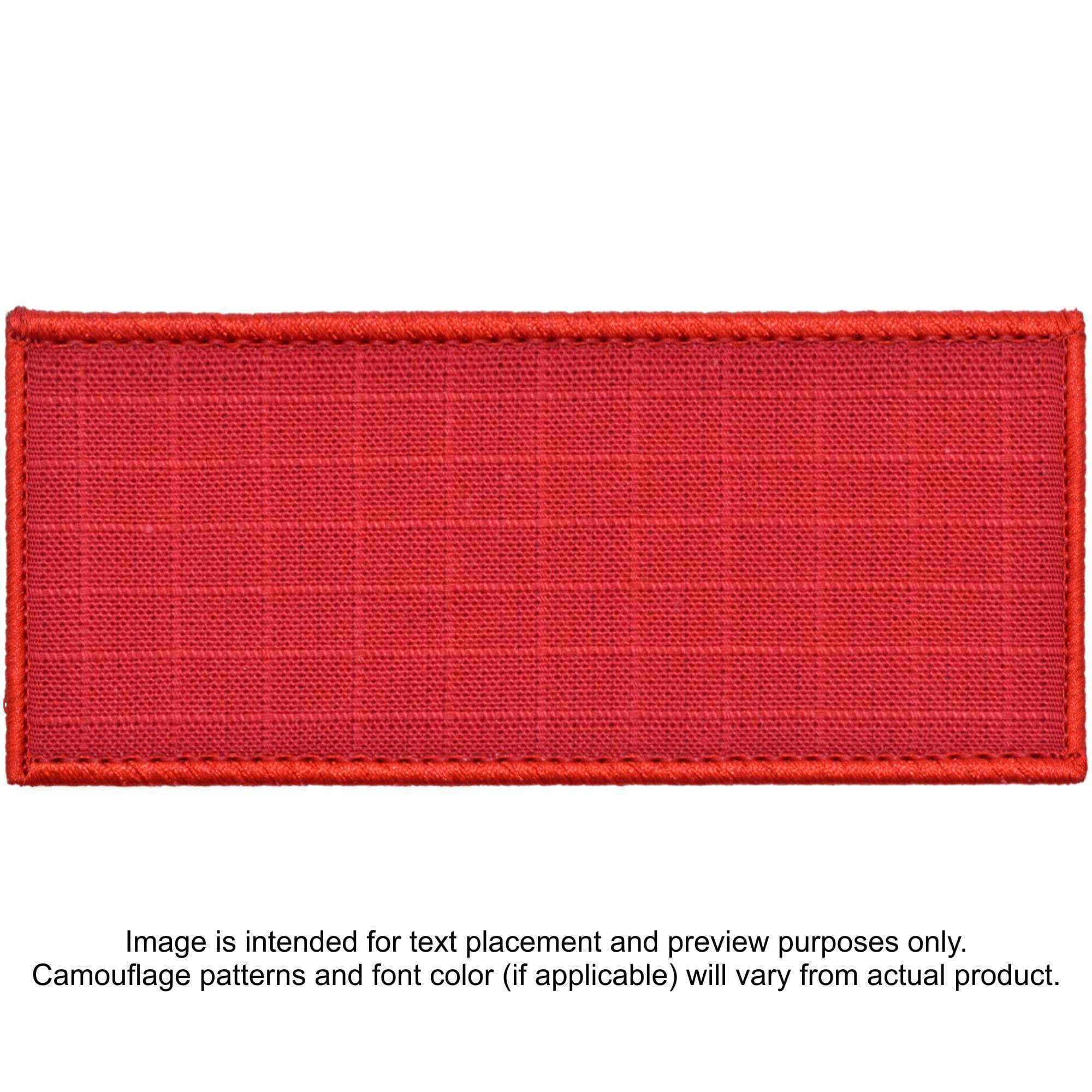 Tactical Gear Junkie Patches Red Custom Plate Carrier Text Patch - 4x9