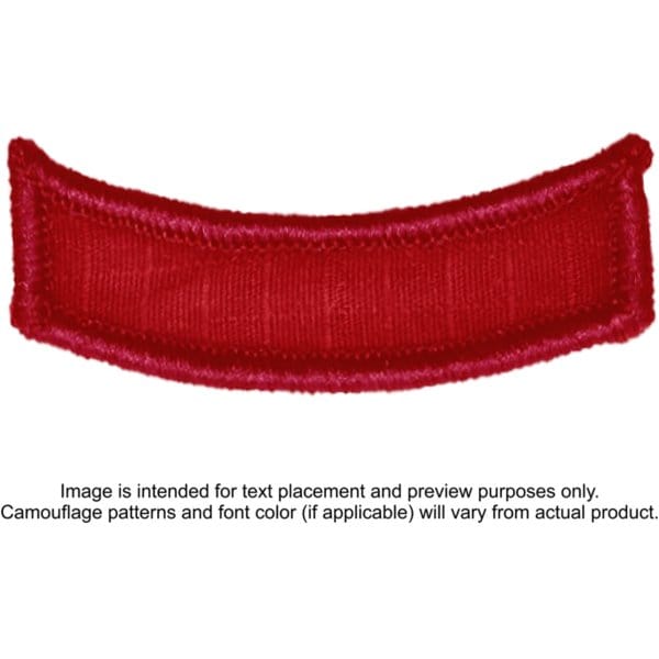 Tactical Gear Junkie Patches Red Custom Text Patch - Rocker