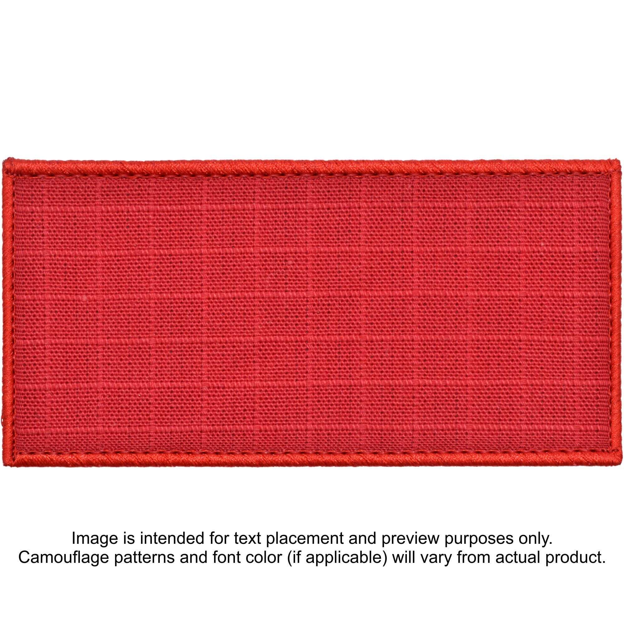 Tactical Gear Junkie Patches Red Custom Plate Carrier Text Patch - 3x6