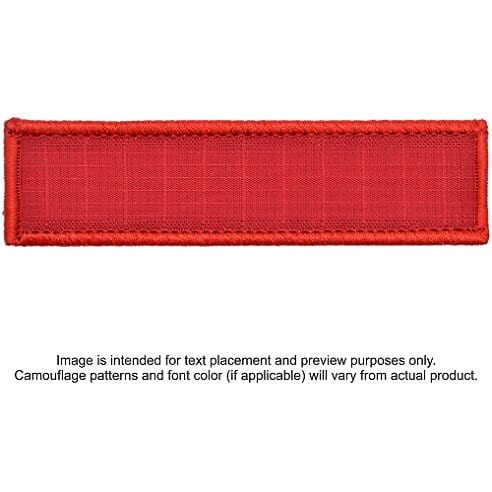 Tactical Gear Junkie Patches Red Custom Text Patch - 1x3.75