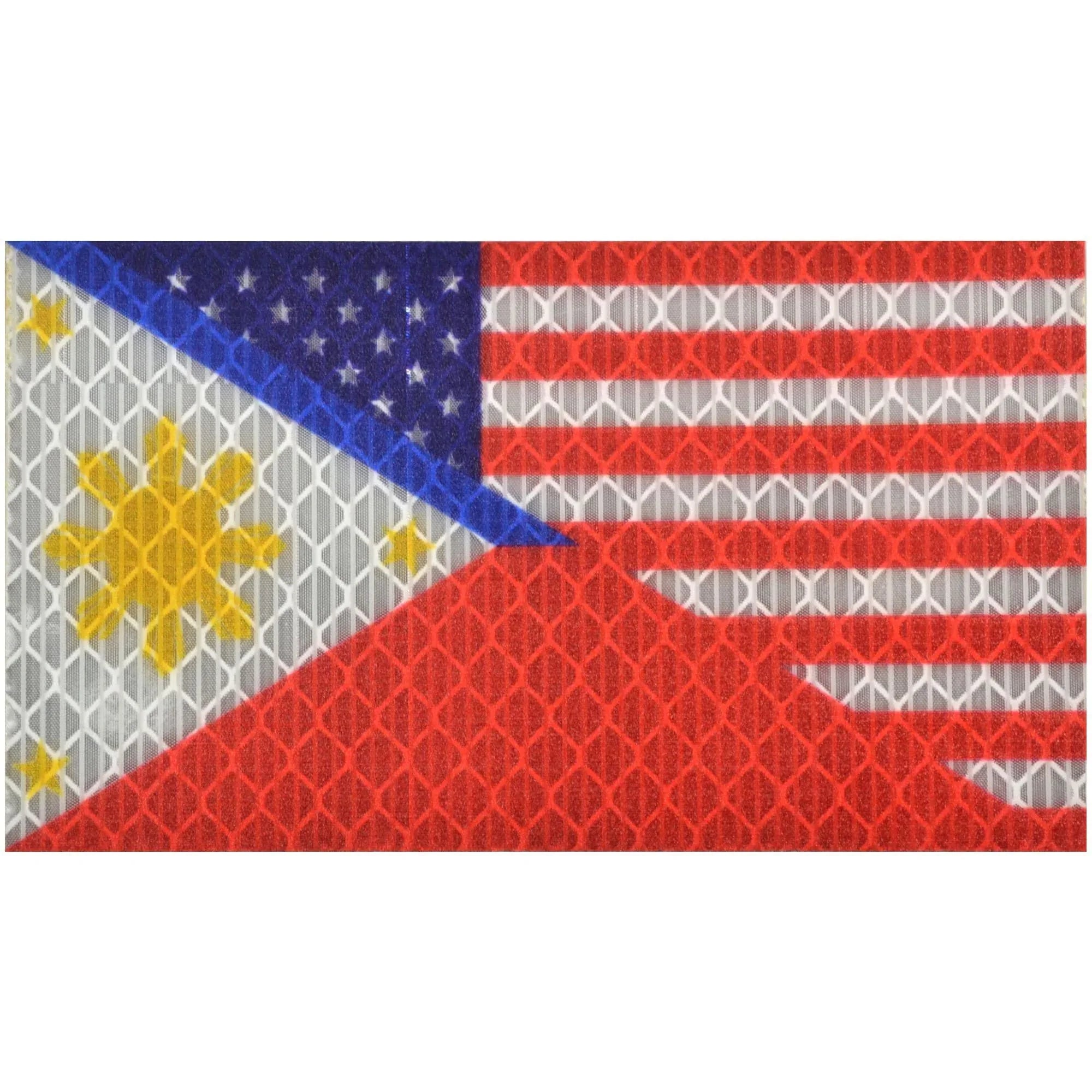 Tactical Gear Junkie Patches Reflective USA / Philippines Flag - 2x3.5 Patch
