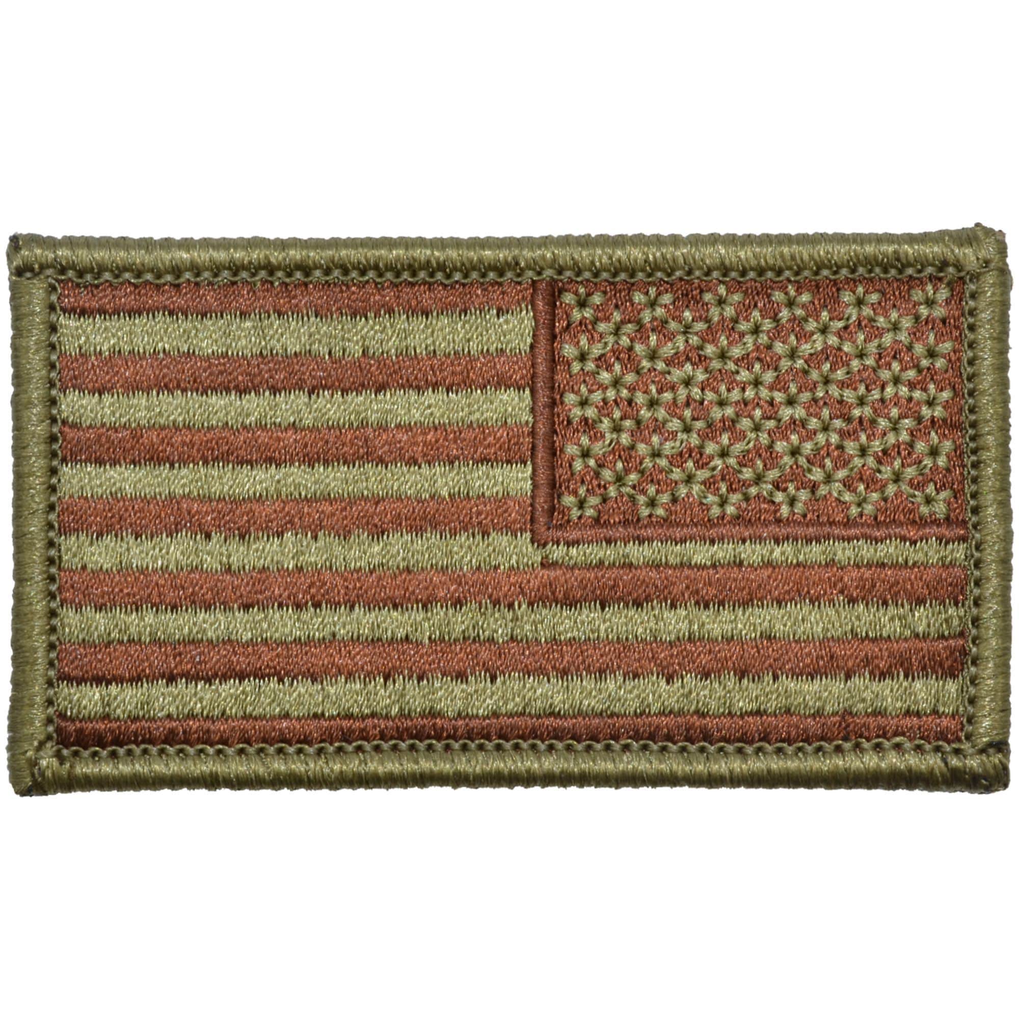 Tactical Gear Junkie Insignia Reverse USA Flag Fully Embroidered Patch - USAF OCP/Scorpion
