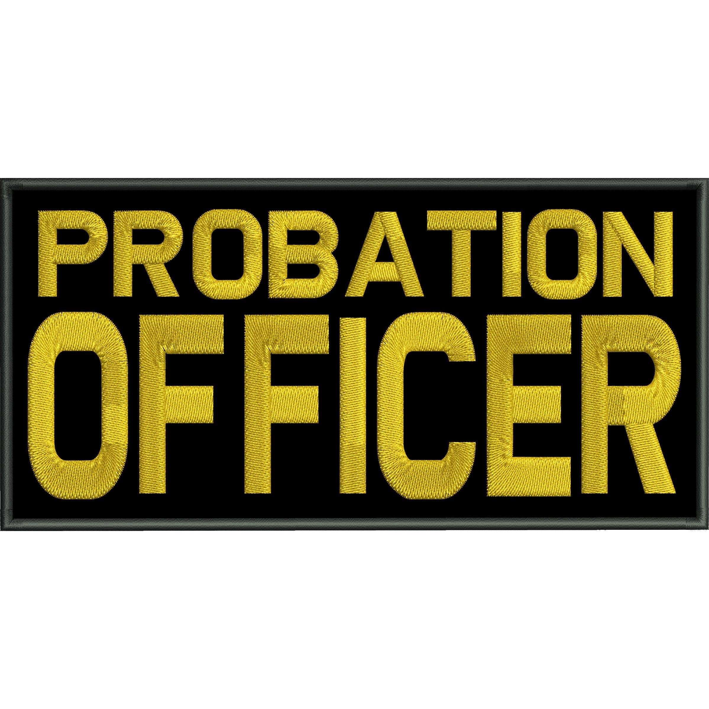 Tactical Gear Junkie Patches Probation 1 Officer Plate Carrier - 4x8 Patch