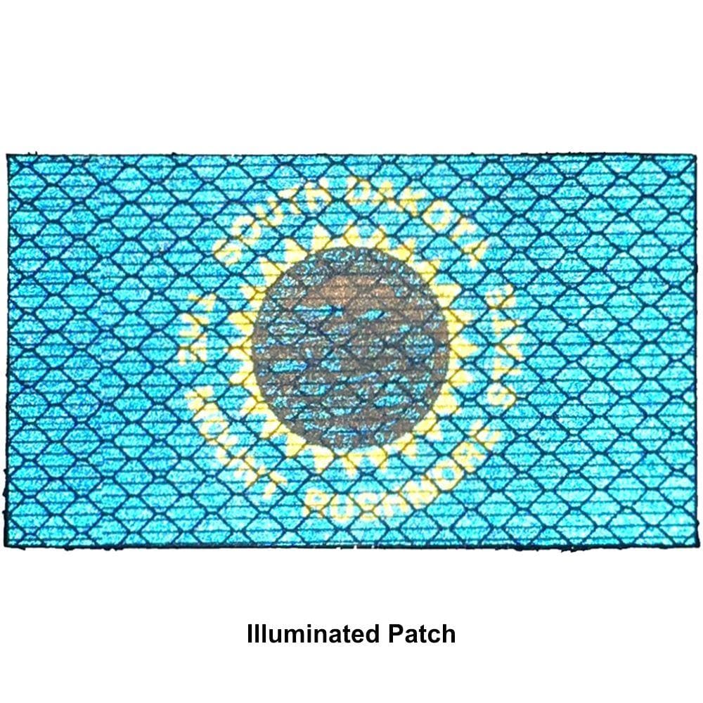 Tactical Gear Junkie Patches Reflective South Dakota State Flag - 2x3.5 Patch