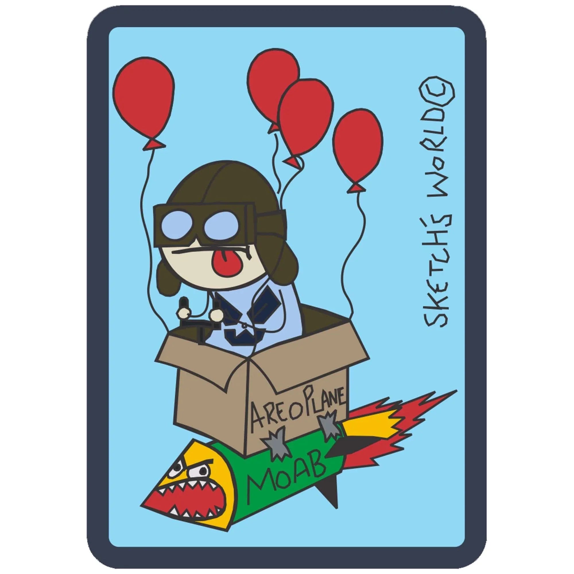 Tactical Gear Junkie Stickers Sketch's World © Officially Licensed - USAF MOAB - 3.5x2.5 inch Sticker
