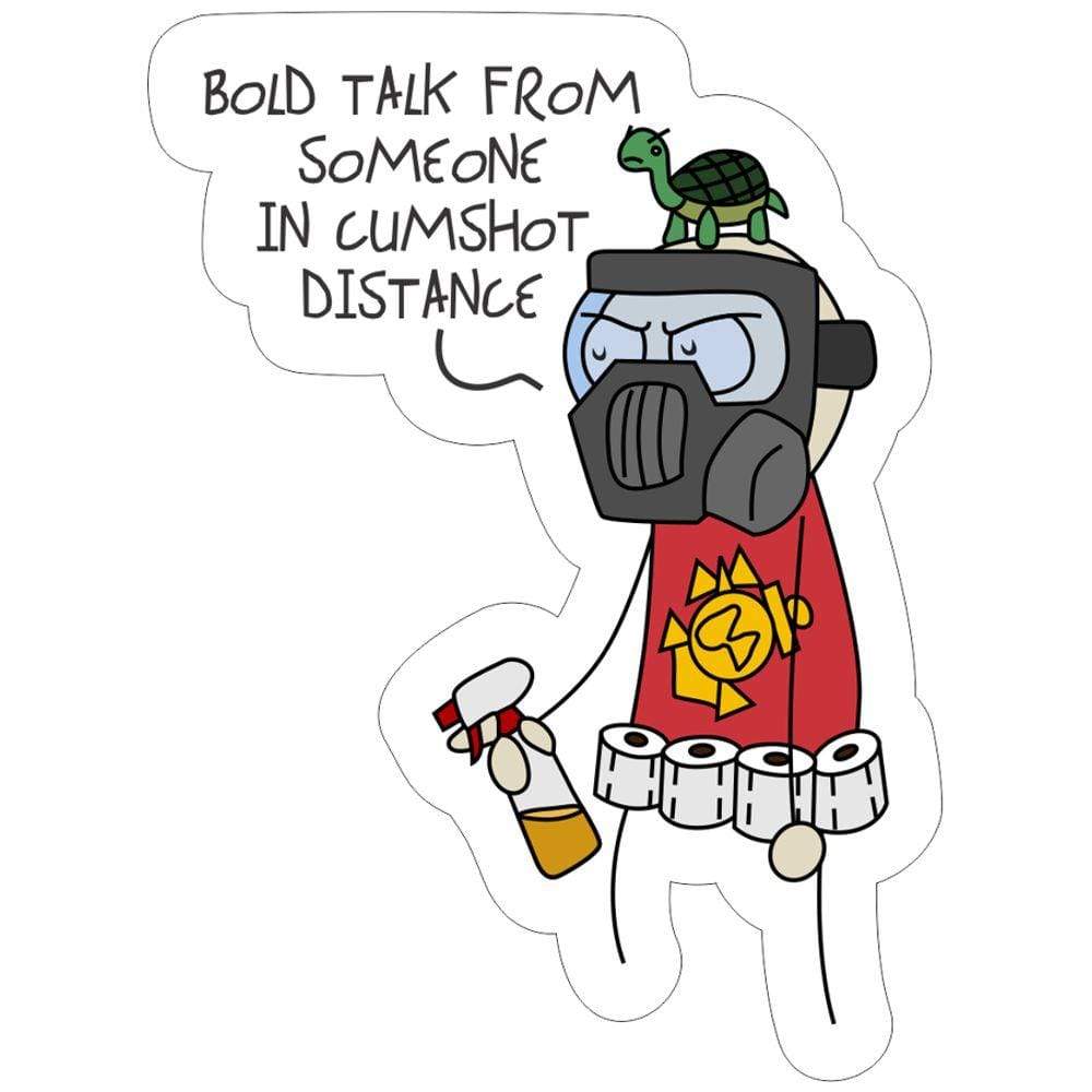 Tactical Gear Junkie Stickers Sketch's World © Cumshot Distance - 3.5x2.6 inch Sticker