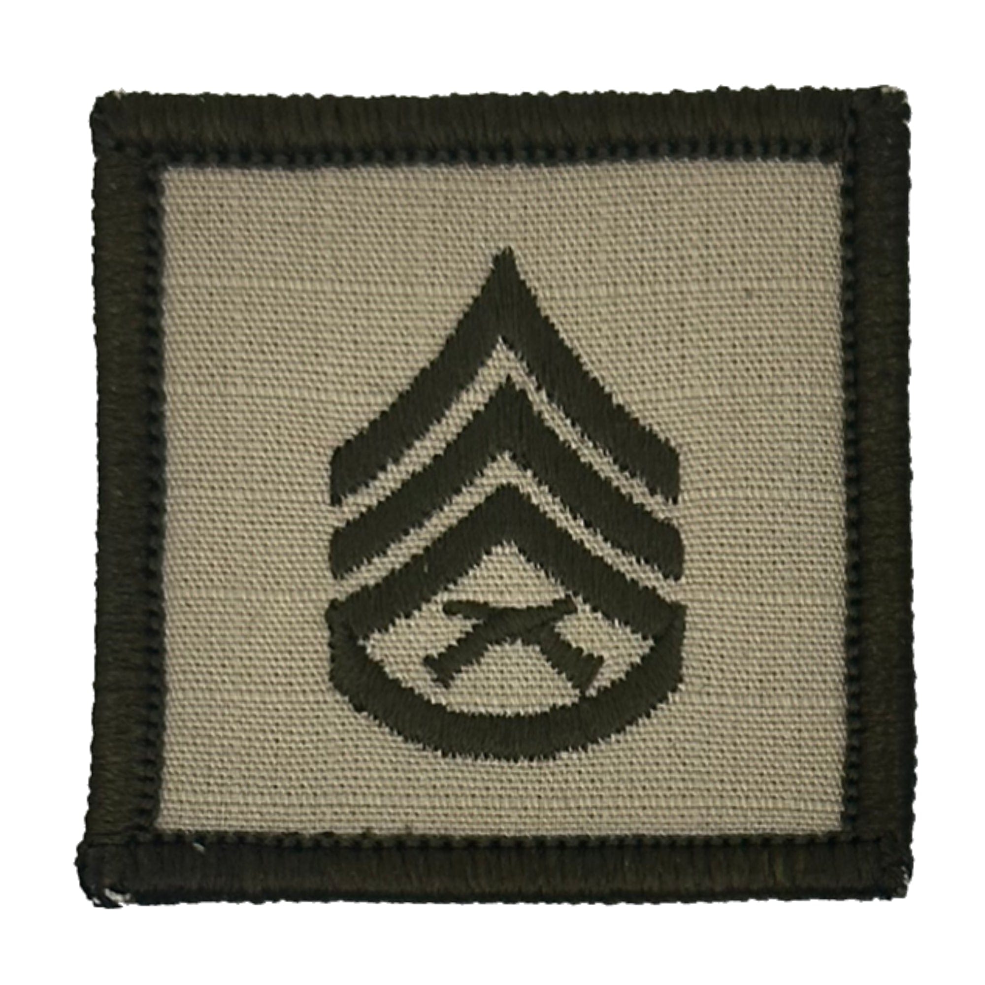 Tactical Gear Junkie Patches Desert Sand / Staff Sergeant USMC Rank Insignia - 2x2 Patch