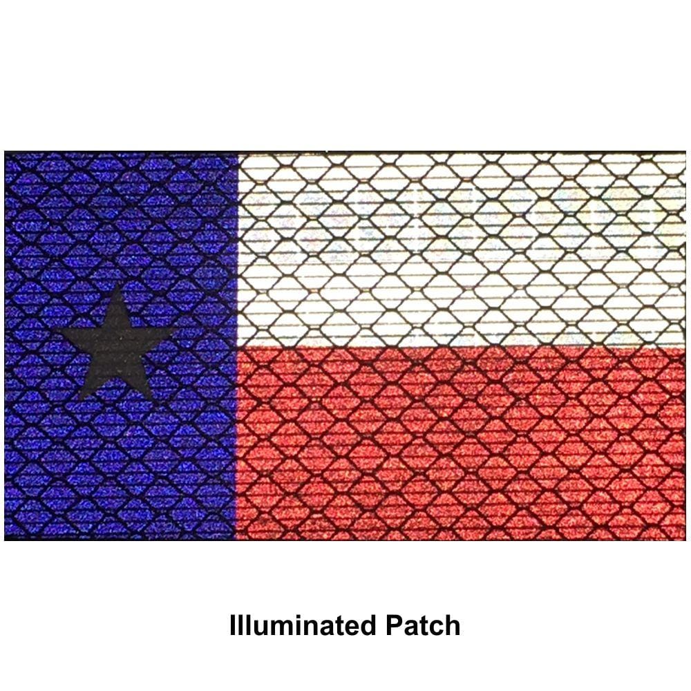 Tactical Gear Junkie Patches Reflective Texas State Flag - 2x3.5 Patch