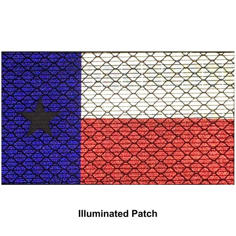 Tactical Gear Junkie Patches Reflective Texas State Flag - 2x3.5 Patch