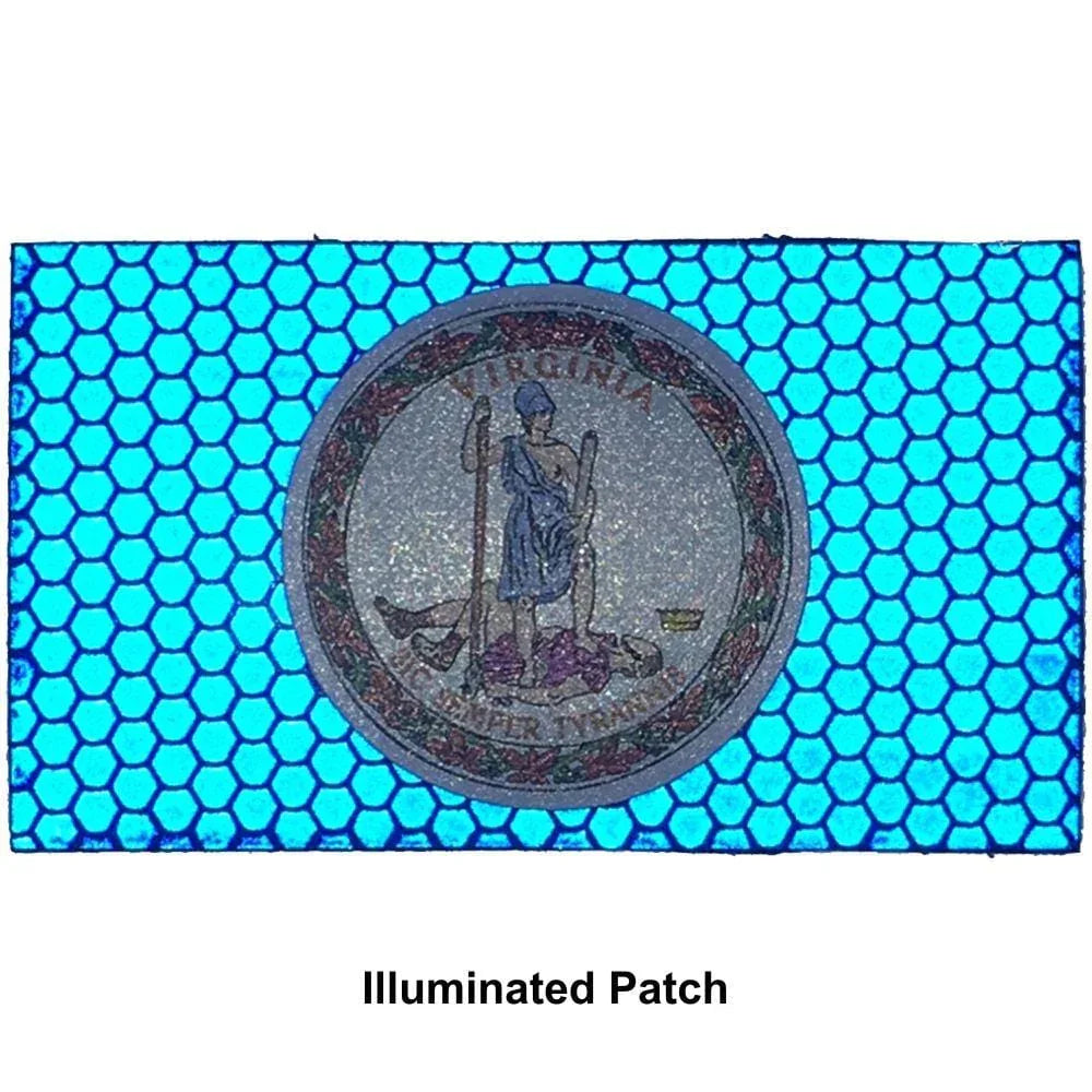 Tactical Gear Junkie Patches Reflective Virginia State Flag - 2x3.5 Patch