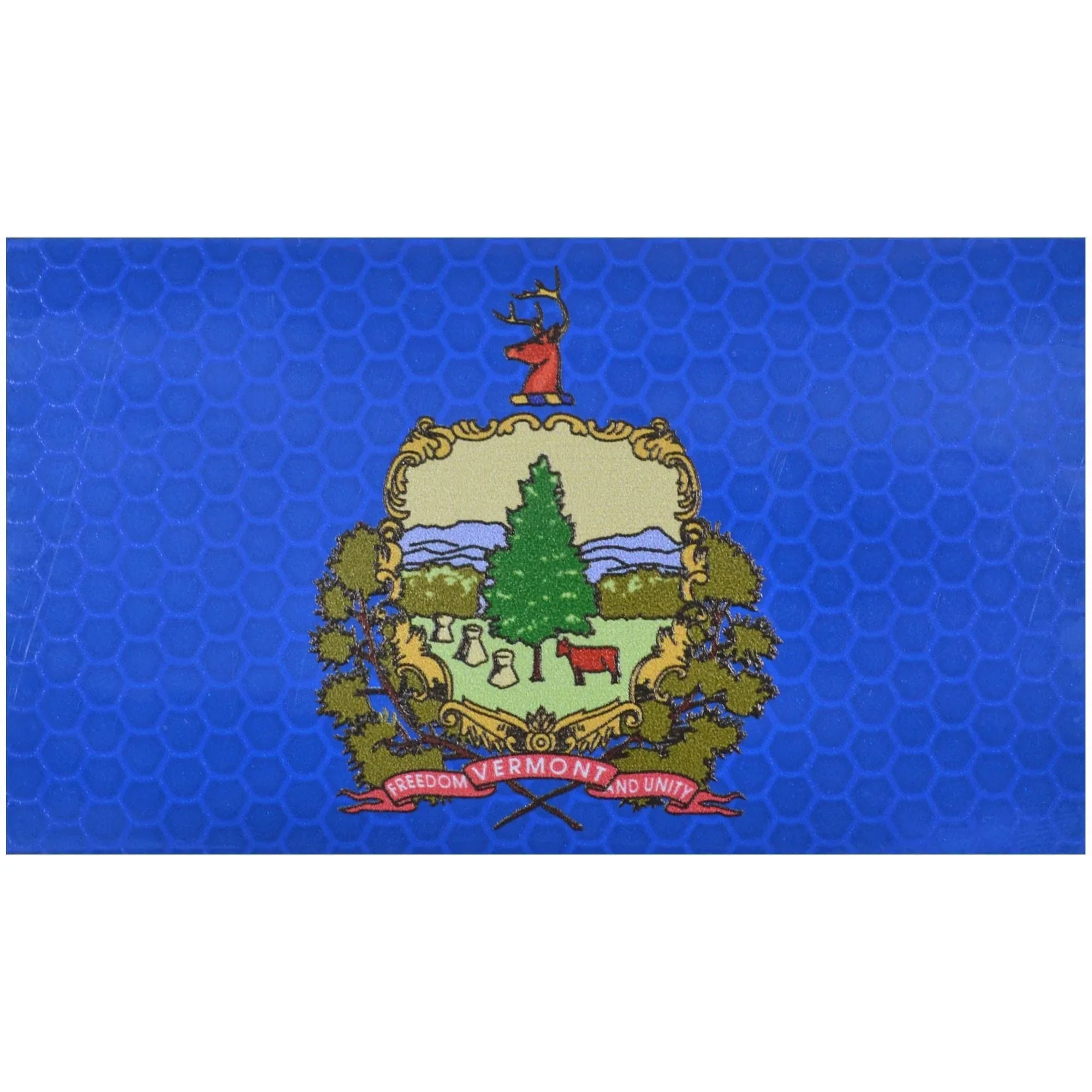 Tactical Gear Junkie Patches Reflective Vermont State Flag - 2x3.5 Patch