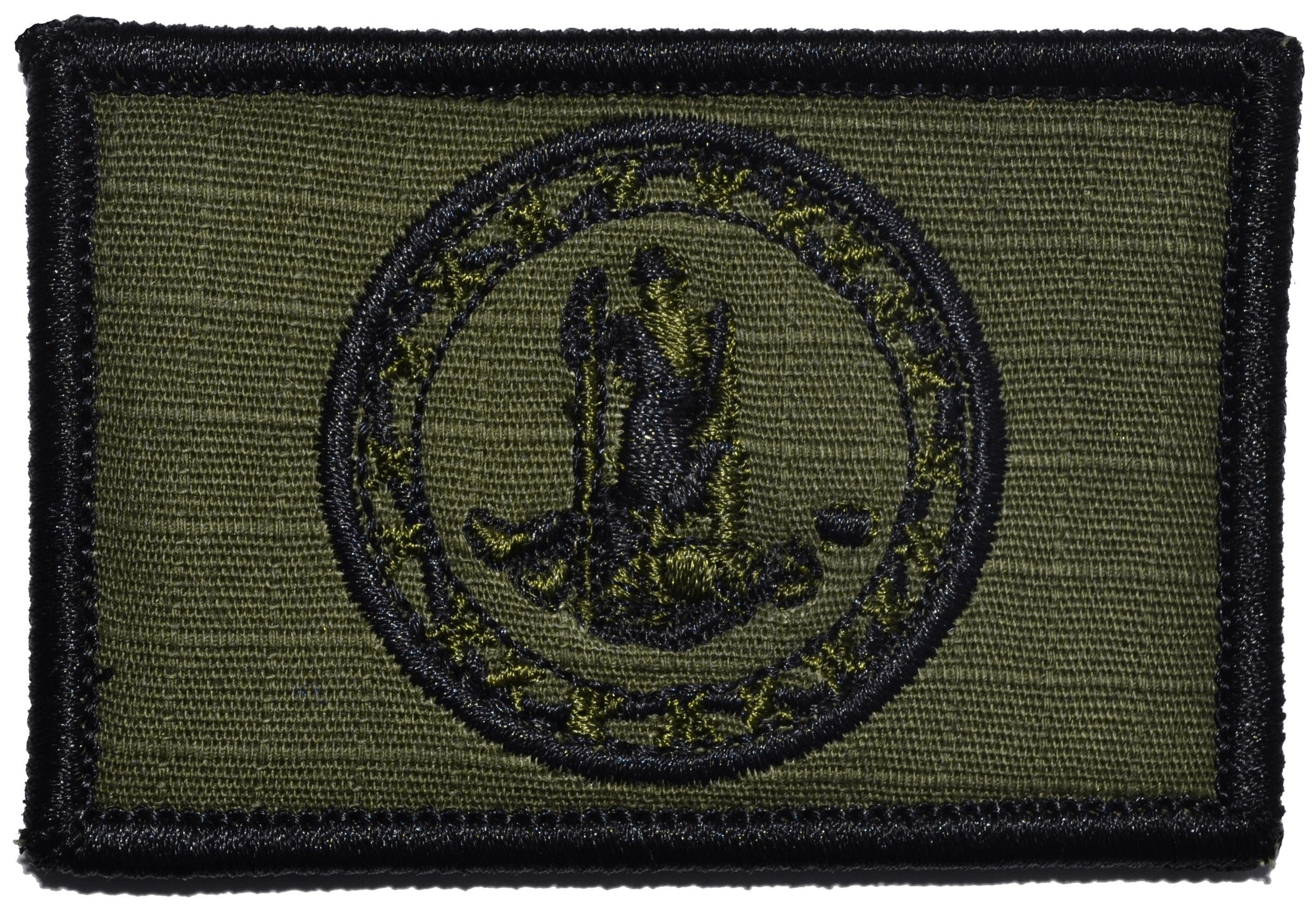 Tactical Gear Junkie Patches Olive Drab Virginia State Flag - 2x3 Patch