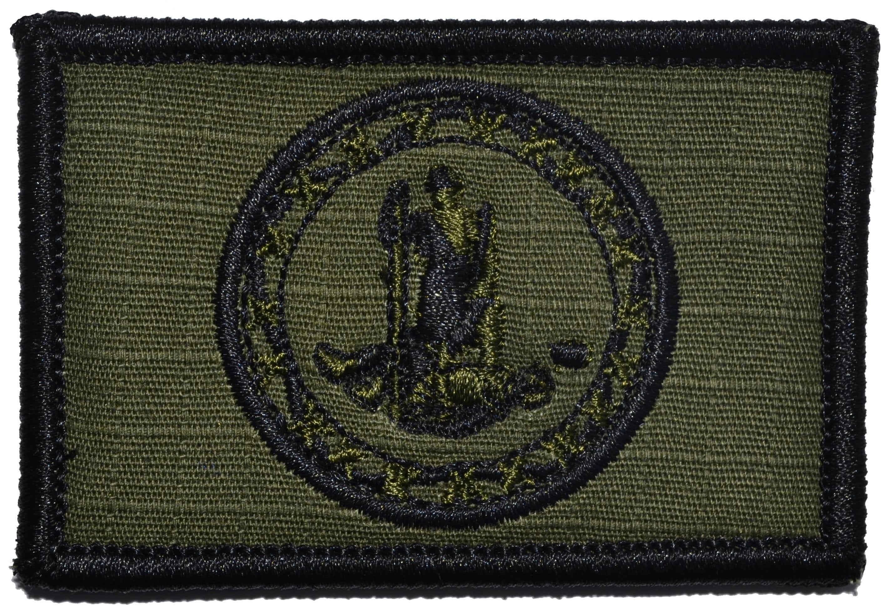 Tactical Gear Junkie Patches Olive Drab Virginia State Flag - 2x3 Patch