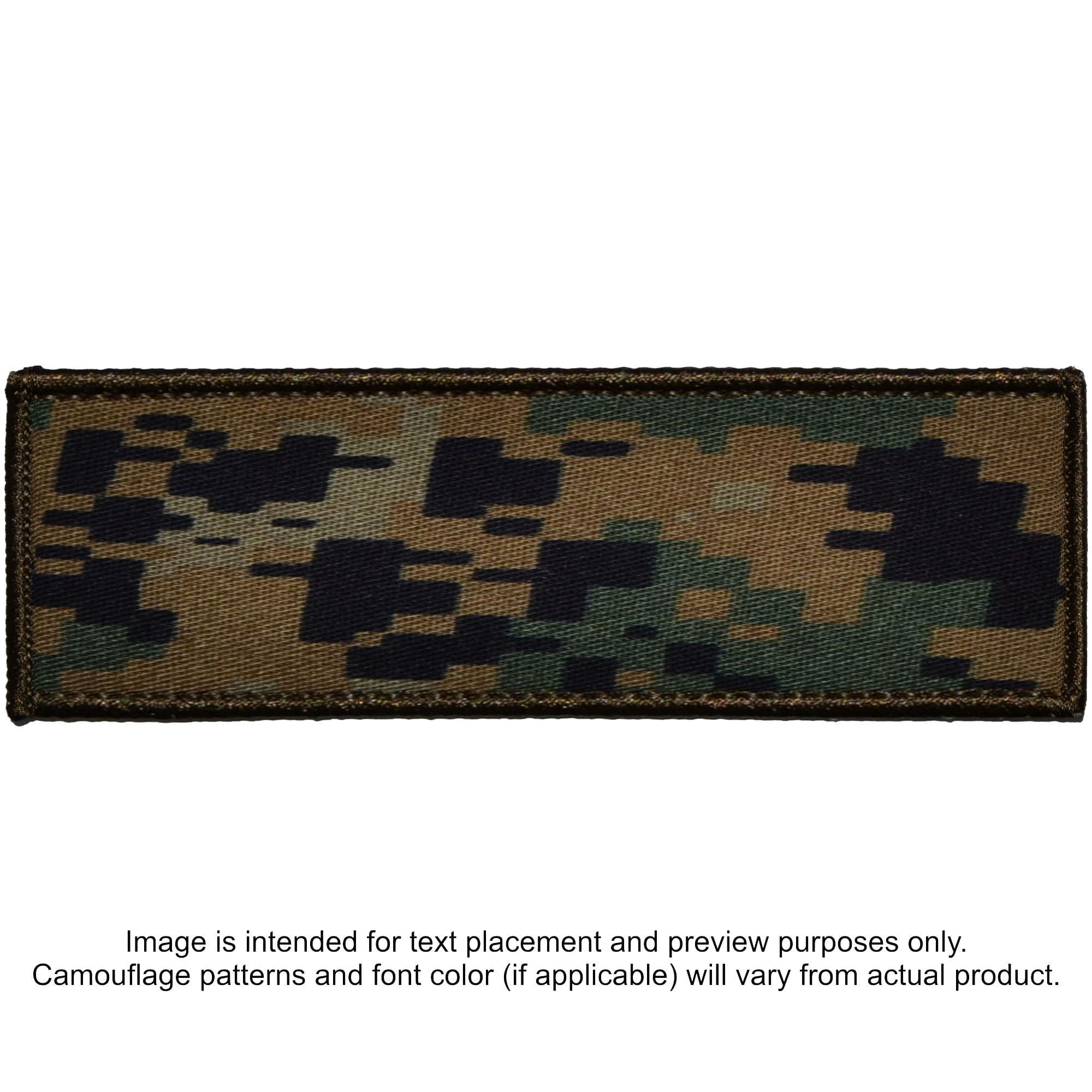 Tactical Gear Junkie Patches MARPAT Woodland Custom Plate Carrier Text Patch - 4x12